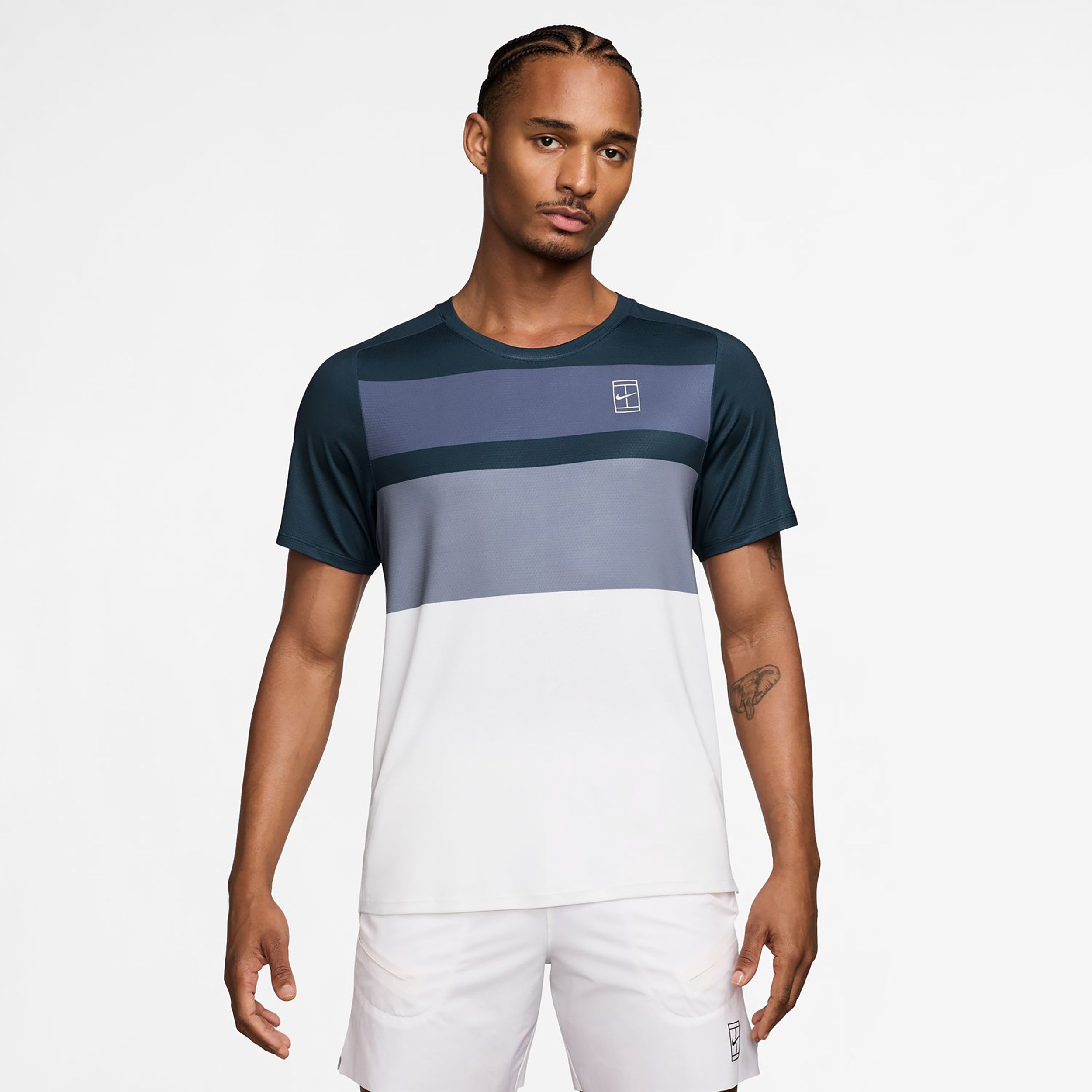 Nike Court Dri - Fit Advantage Print T Shirt Herren