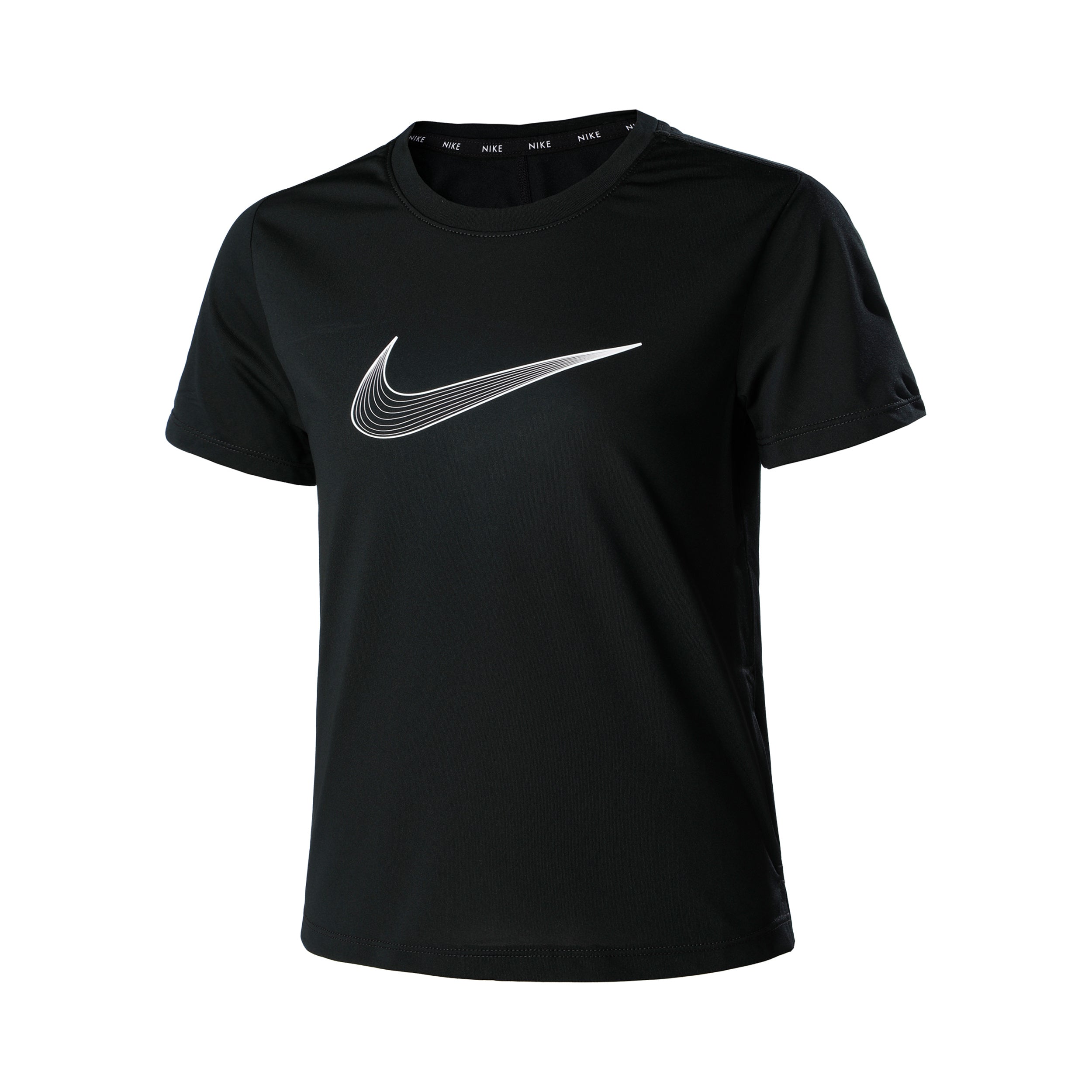 Nike Dri - Fit One Graphic T Shirt Mädchen Schwarz, Weiß