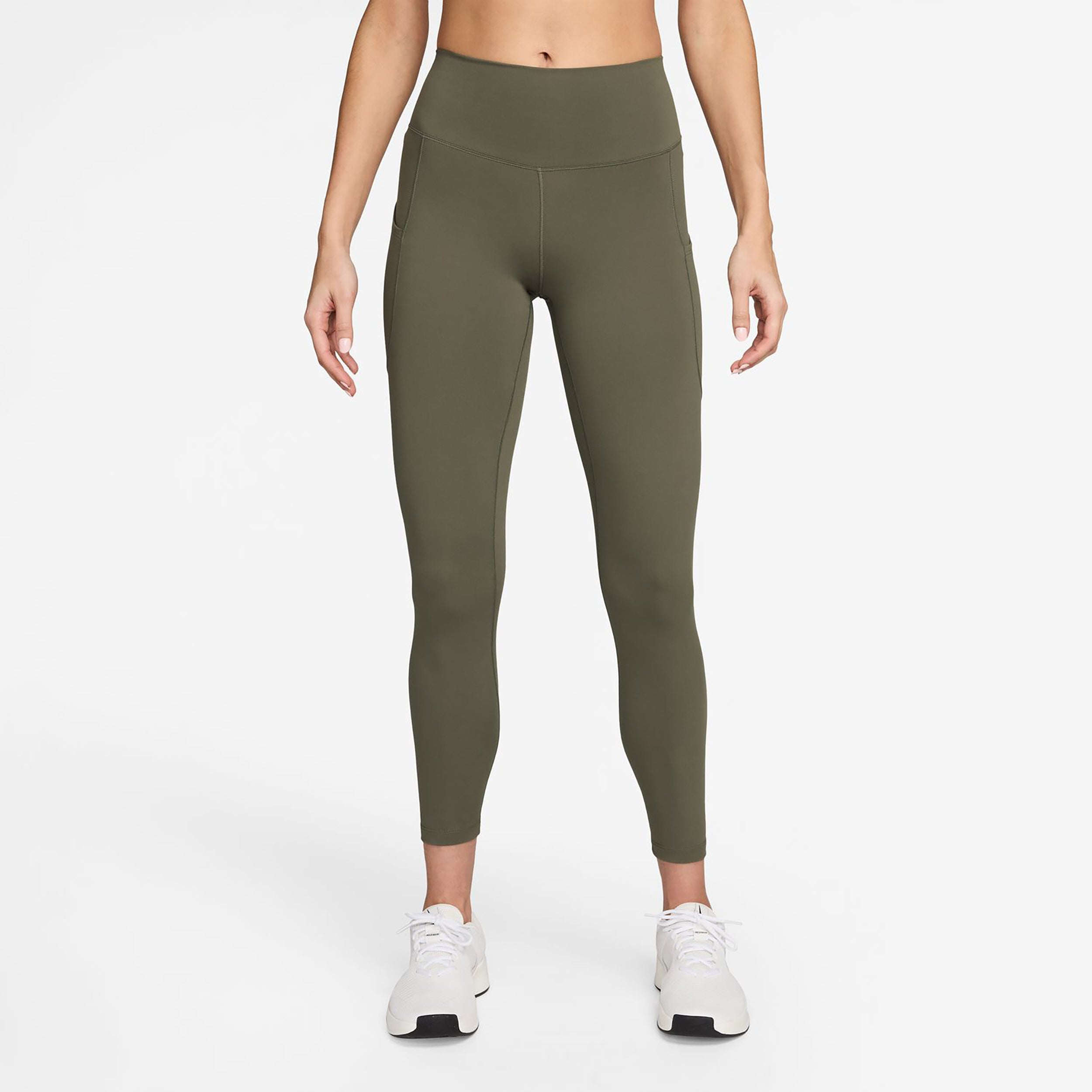 Nike Dri - Fit One High Rise 7/8 Tight Damen Oliv