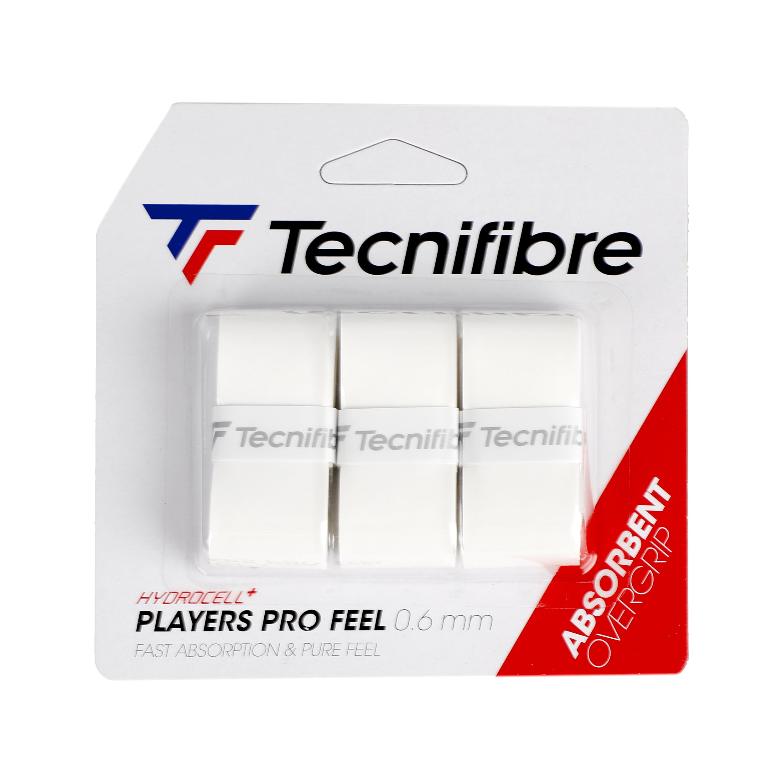 Tecnifibre Player Pro Feel 3er Pack - Weiß