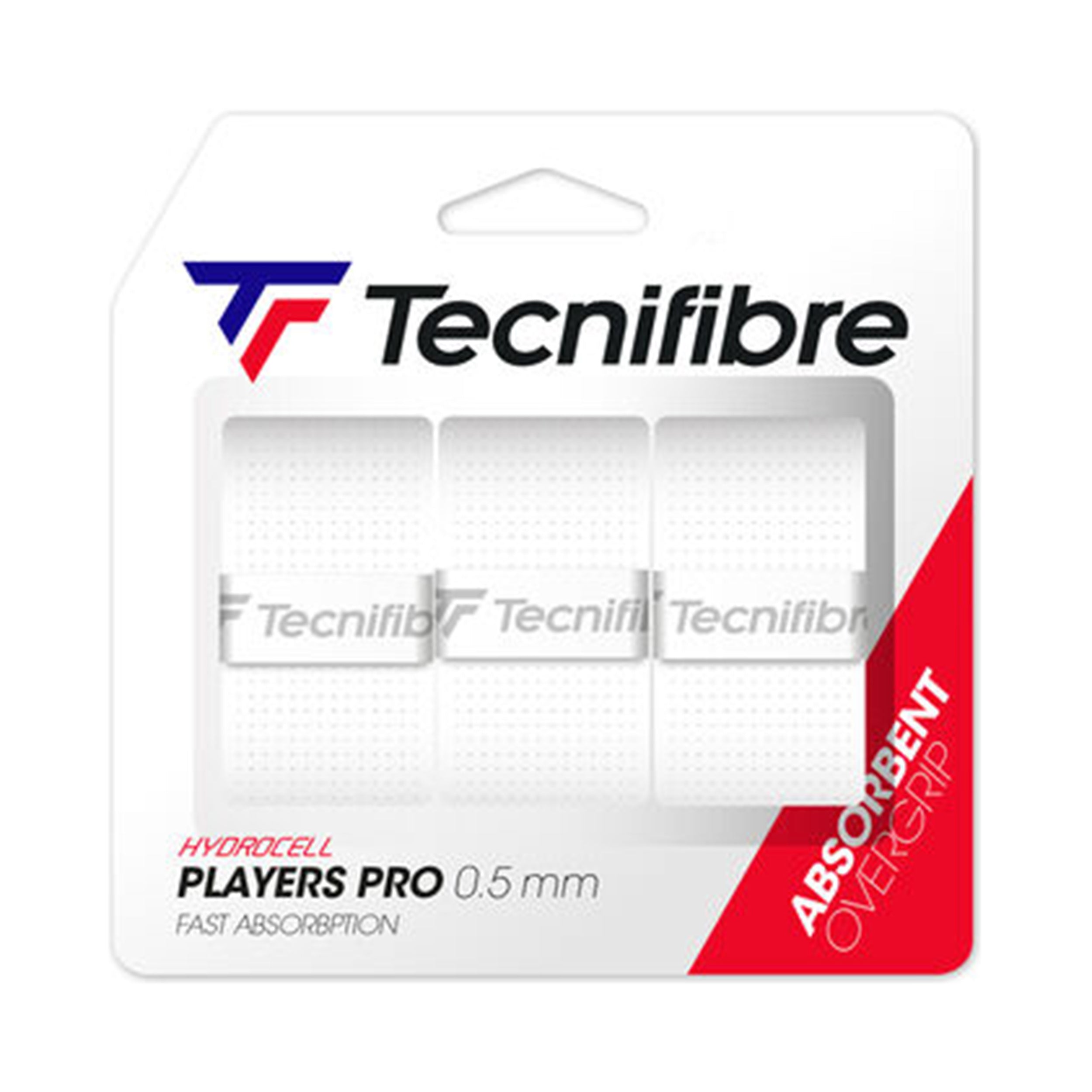 Tecnifibre Players Pro 3er Pack - Weiß