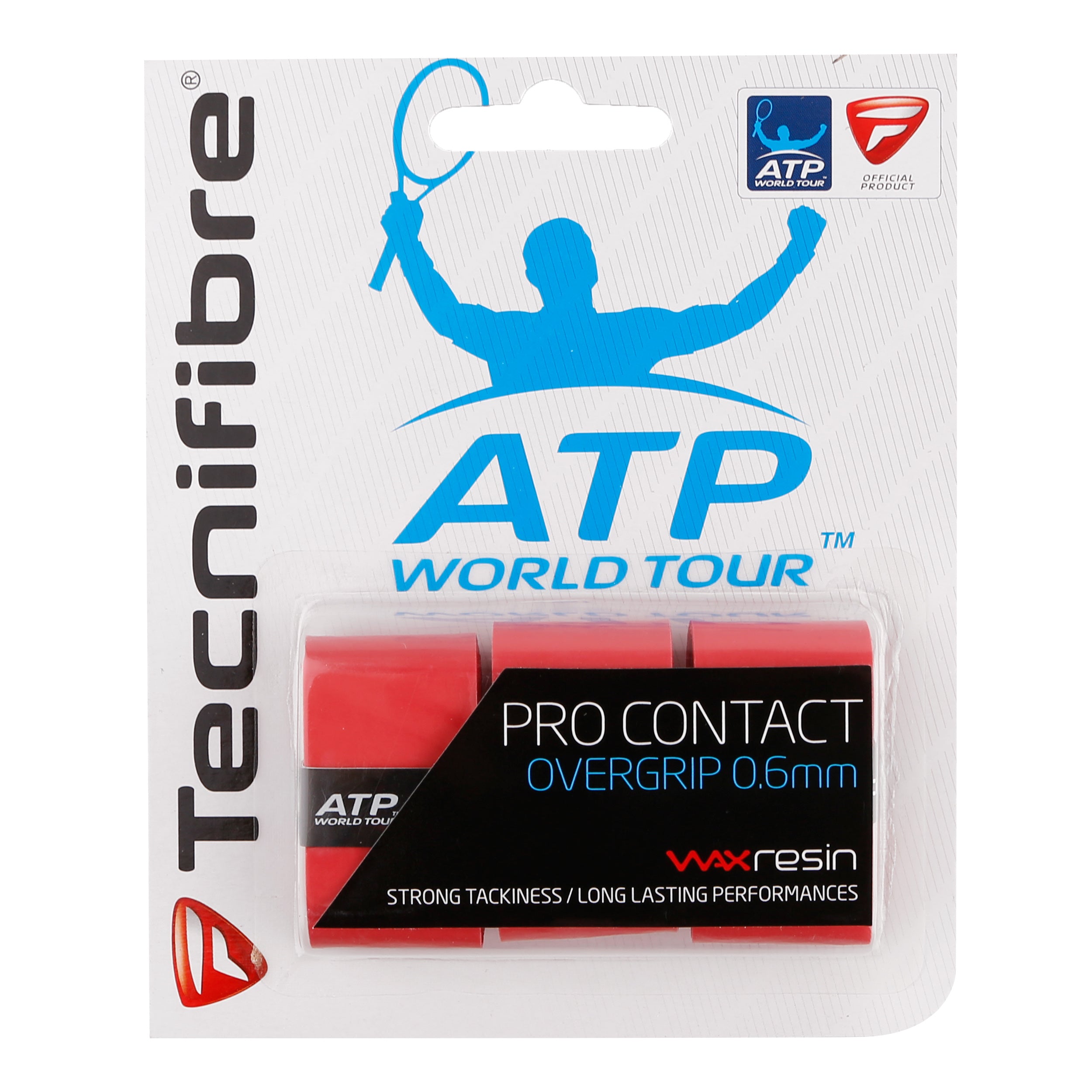 Tecnifibre Contact Pro 3er Pack - Rot