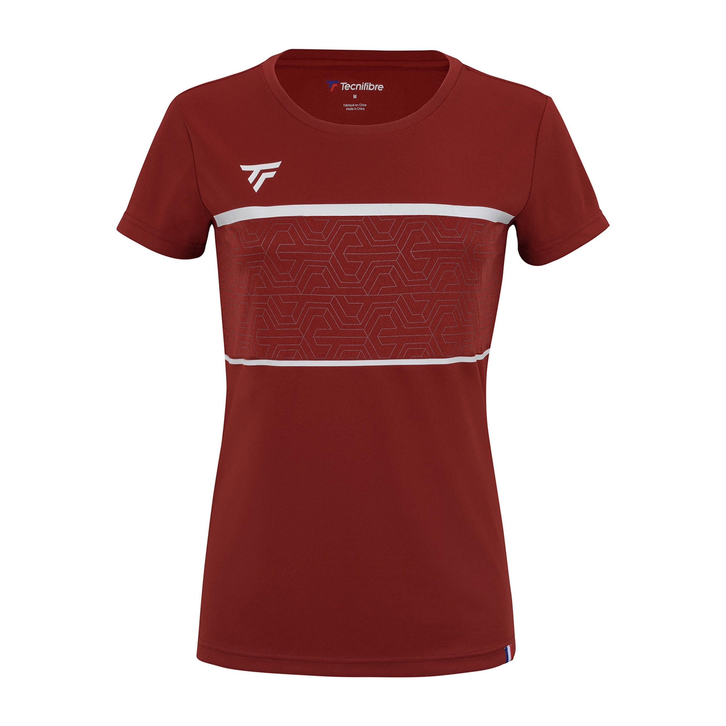 Tecnifibre Team Tech T - Shirt Damen Dunkelrot