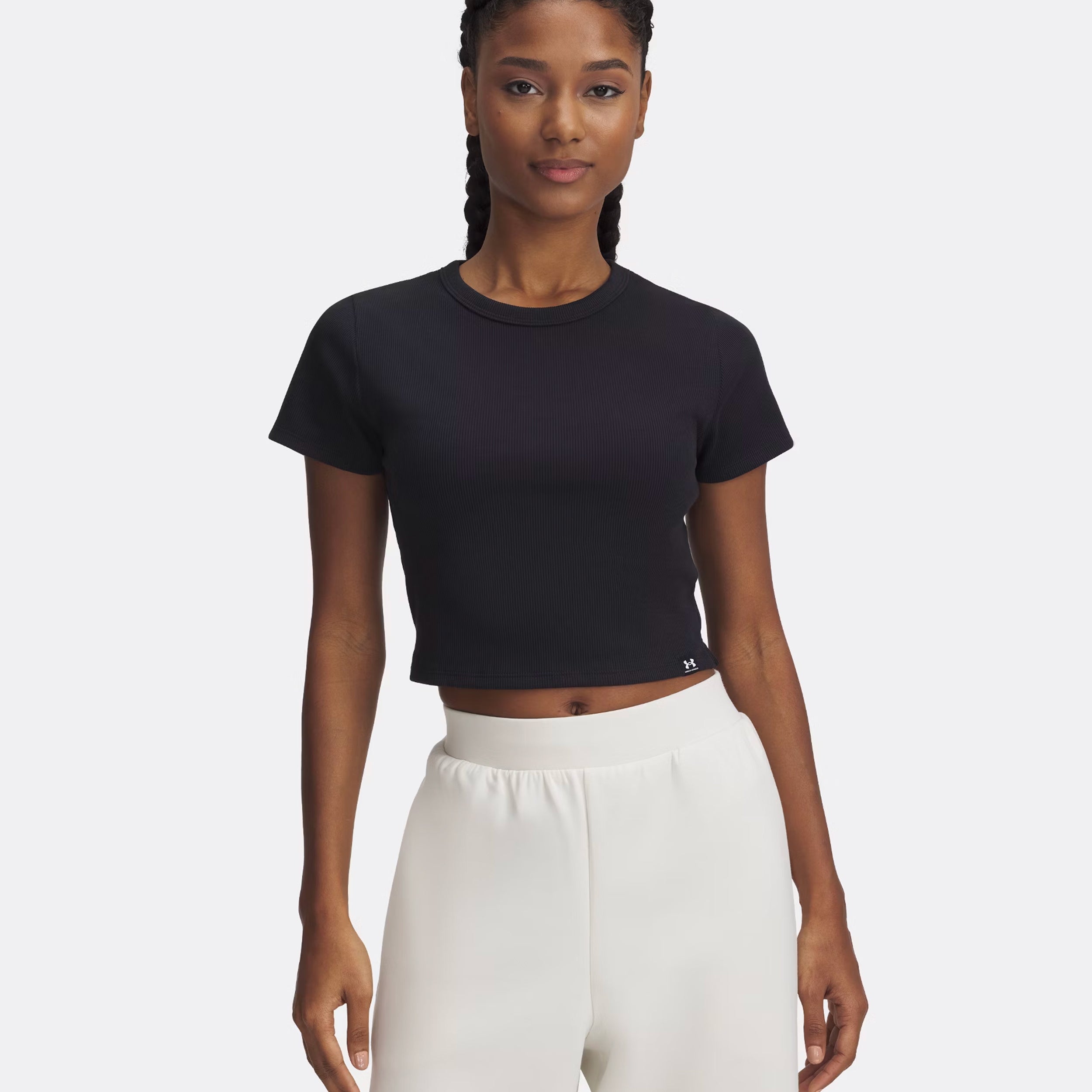 Under Armour Rival Rib T - Shirt Damen Schwarz