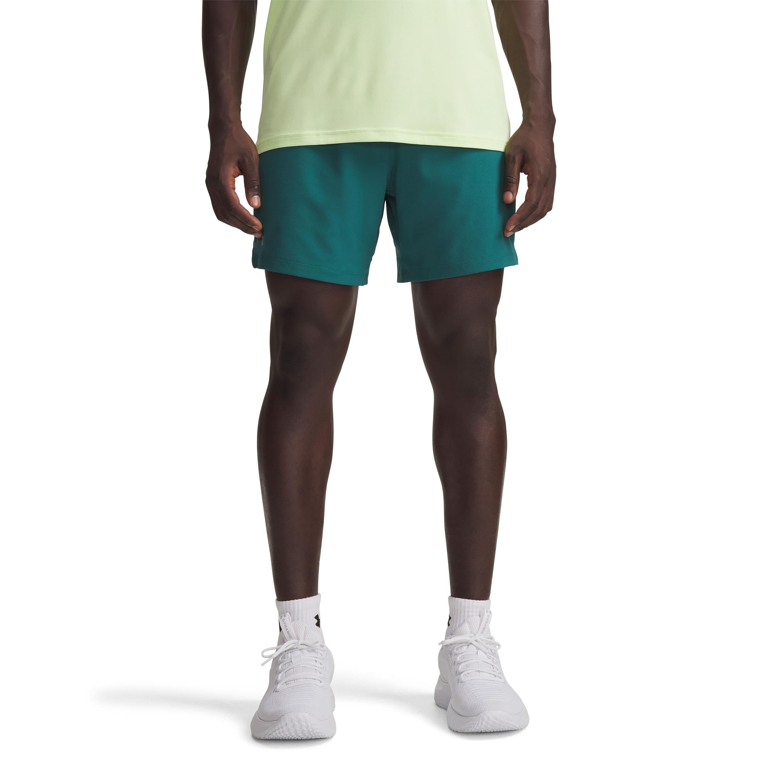 Under Armour Vansih Woven 6in Shorts Herren - Grün, Schwarz Matt