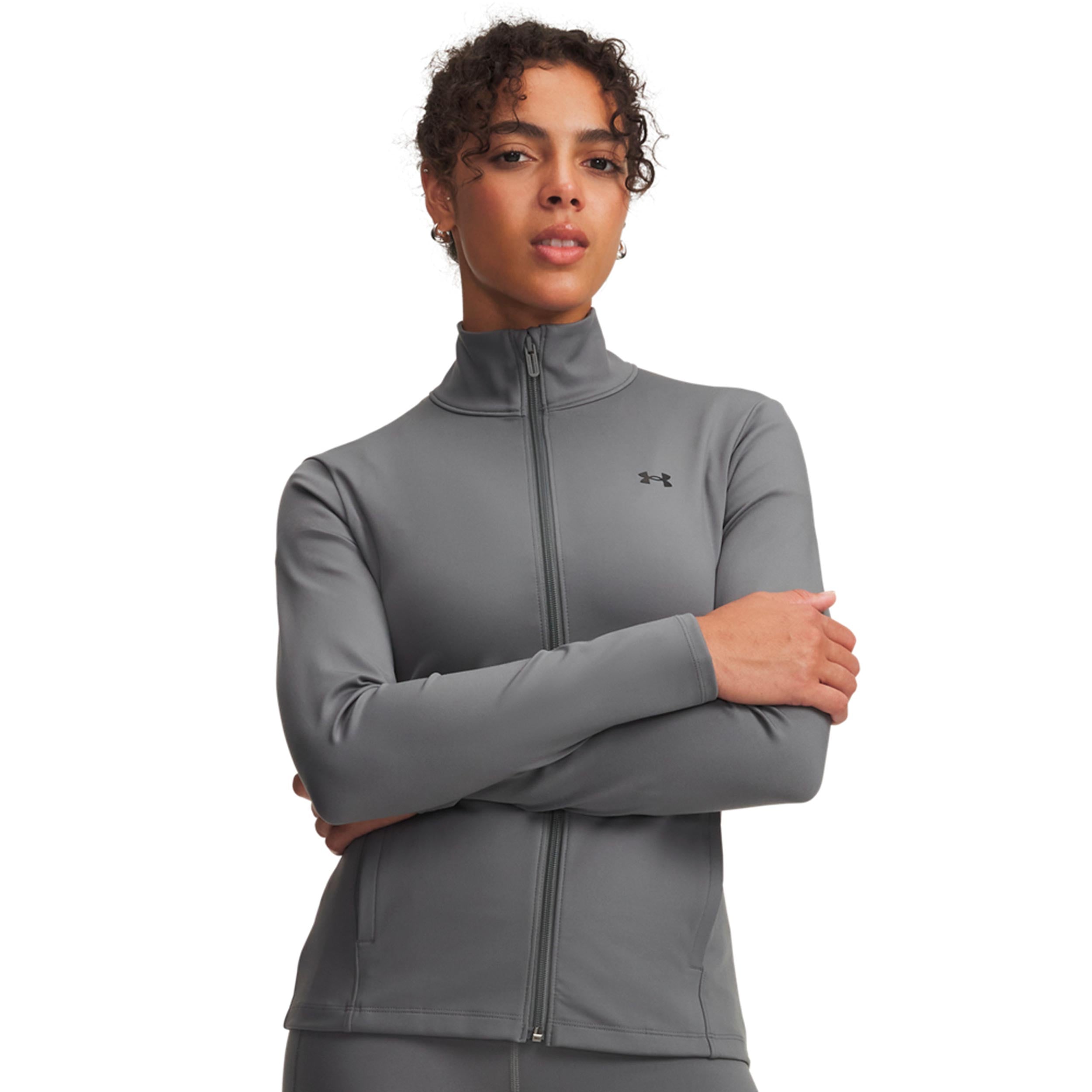 Under Armour Motion Trainingsjacke Damen - Grün, Schwarz