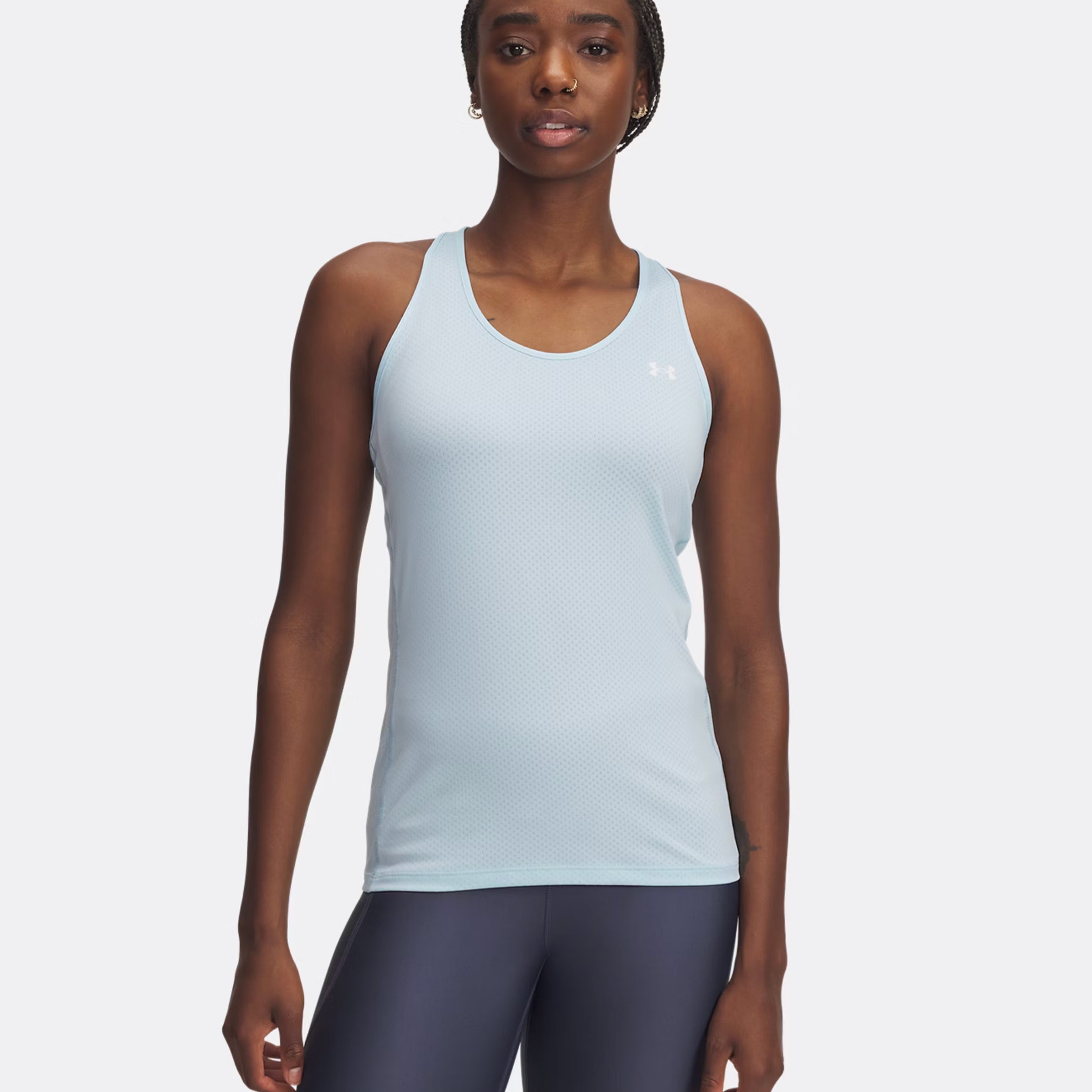 Under Armour Tech Racer Tank - Top Damen Blaugrau