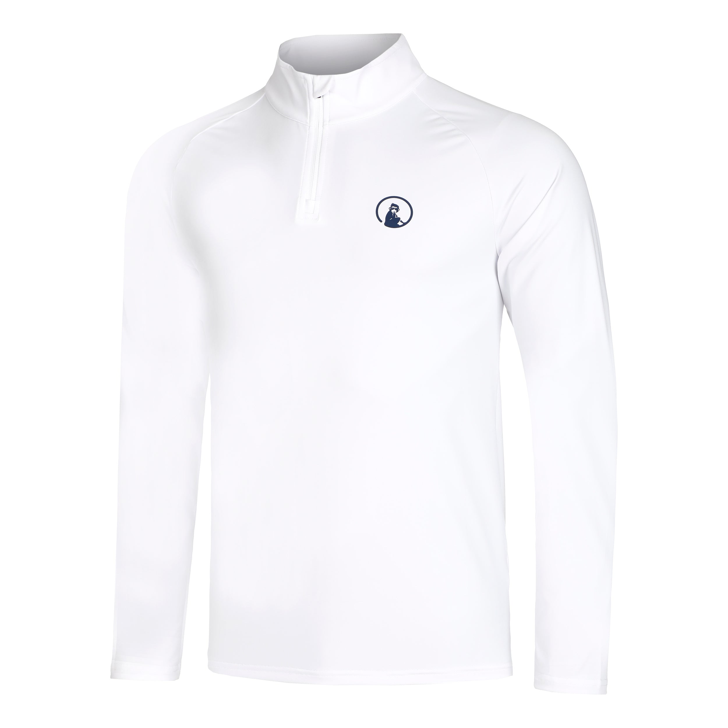 Quiet Please Big Serve 1/4 Zip Longsleeve Herren - Weiß
