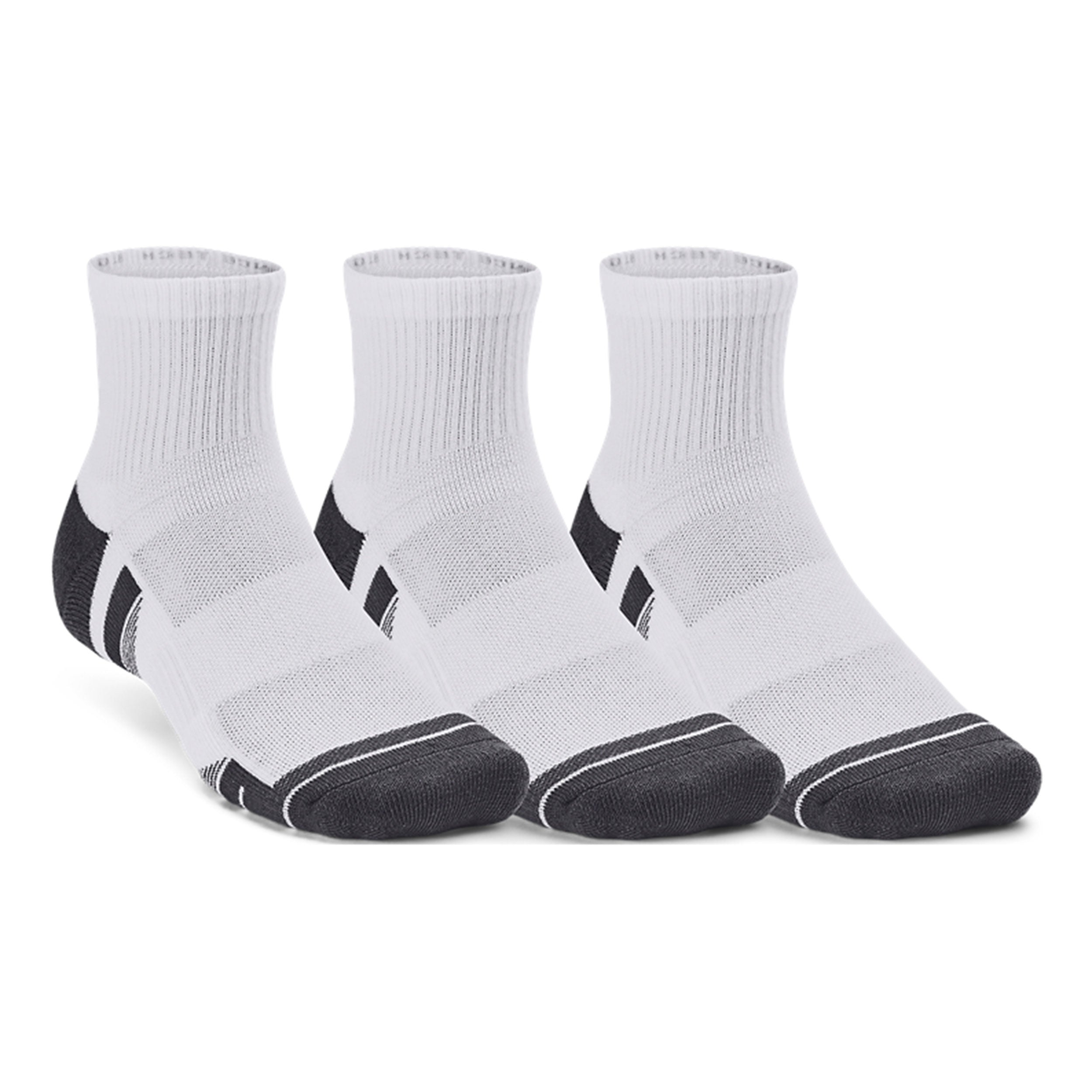 Under Armour Performance Tech Quarter Tennissocken 3er Pack - Weiß