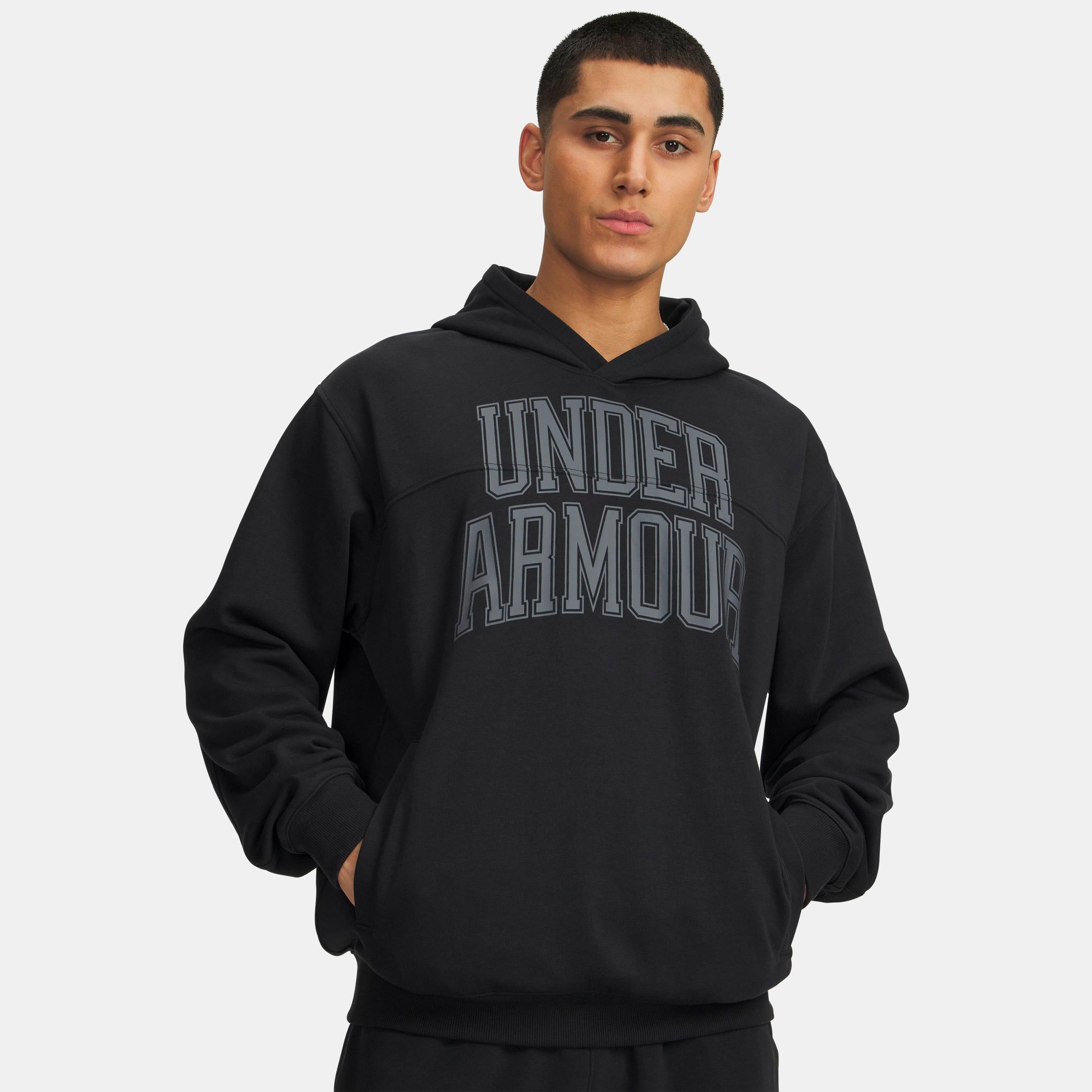 Under Armour Rival Graphic Hoody Herren - Schwarz, Schwarz