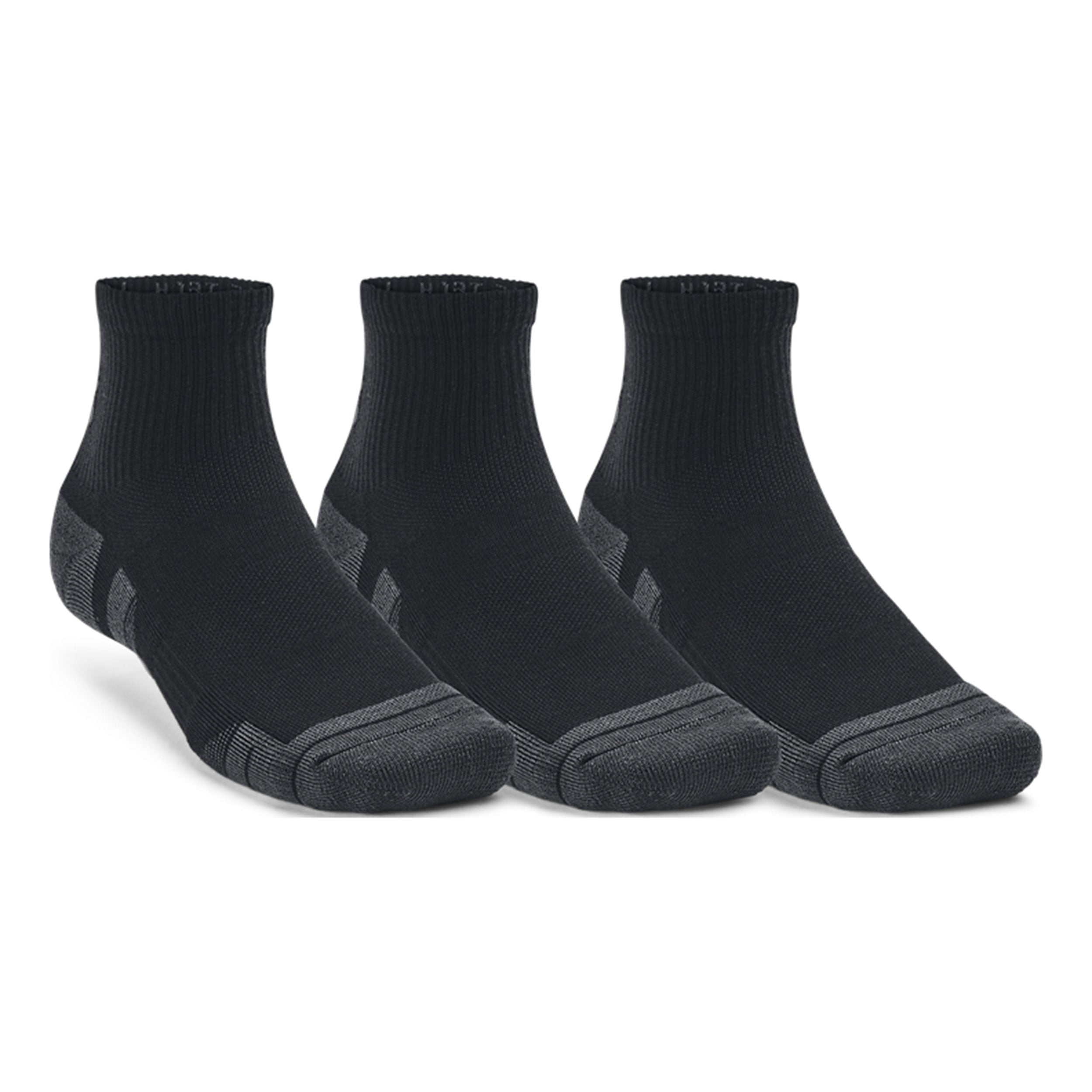 Under Armour Performance Tech Quarter Tennissocken 3er Pack - Schwarz