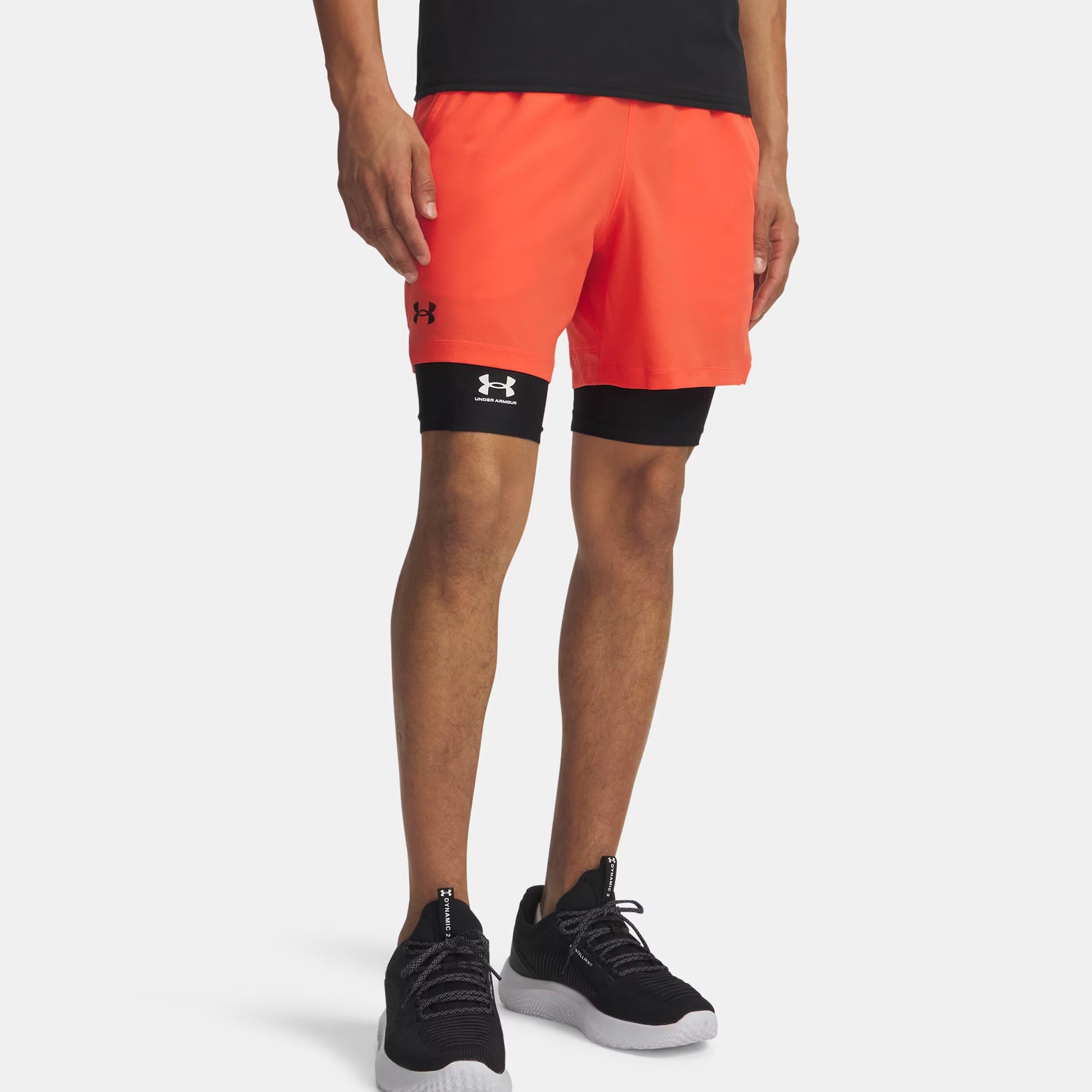 Under Armour Vansih Woven 6in Shorts Herren - Rot, Schwarz Matt