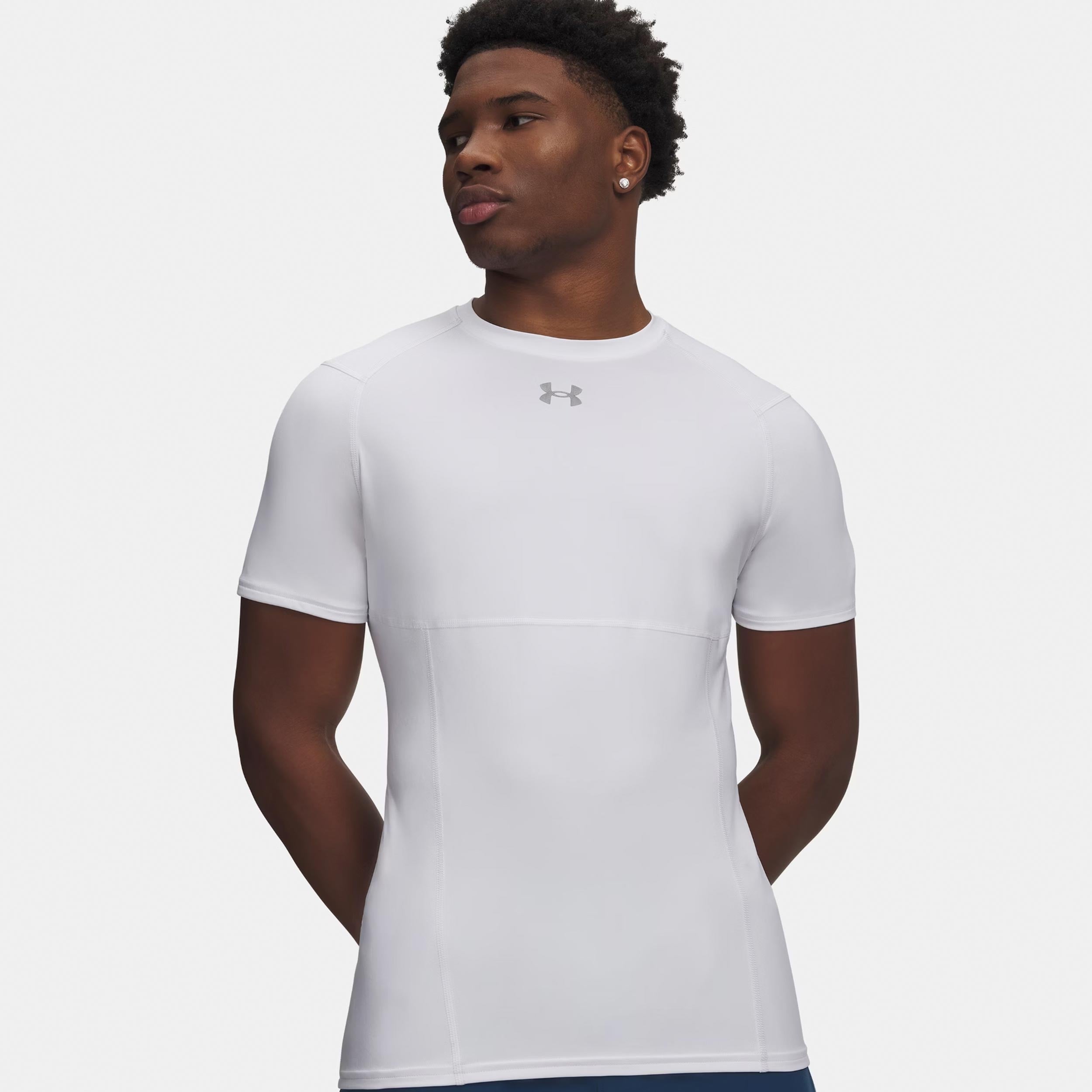 Under Armour Elite Fitted T - Shirt Herren Weiß