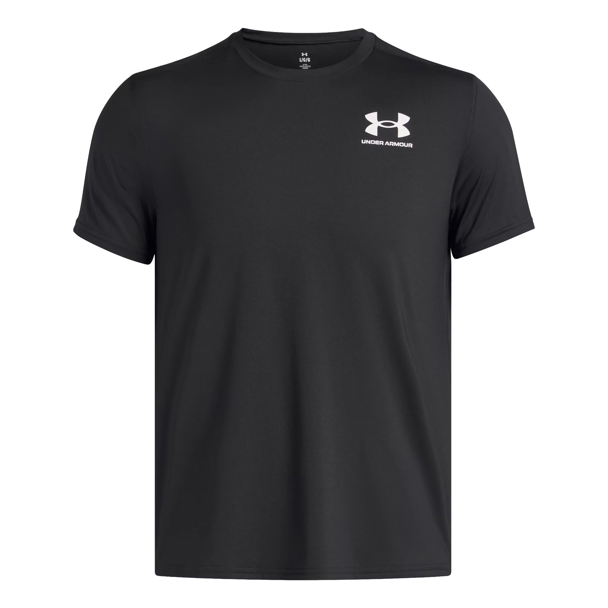 Under Armour Heatgear Fitted T - Shirt Herren Schwarz