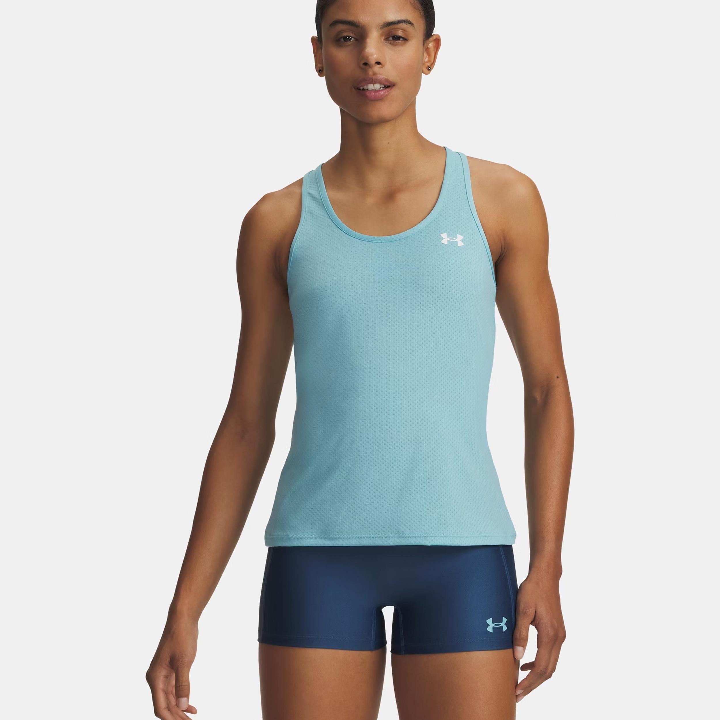 Under Armour Tech Mesh Racer Tank - Top Damen Blau, Weiß
