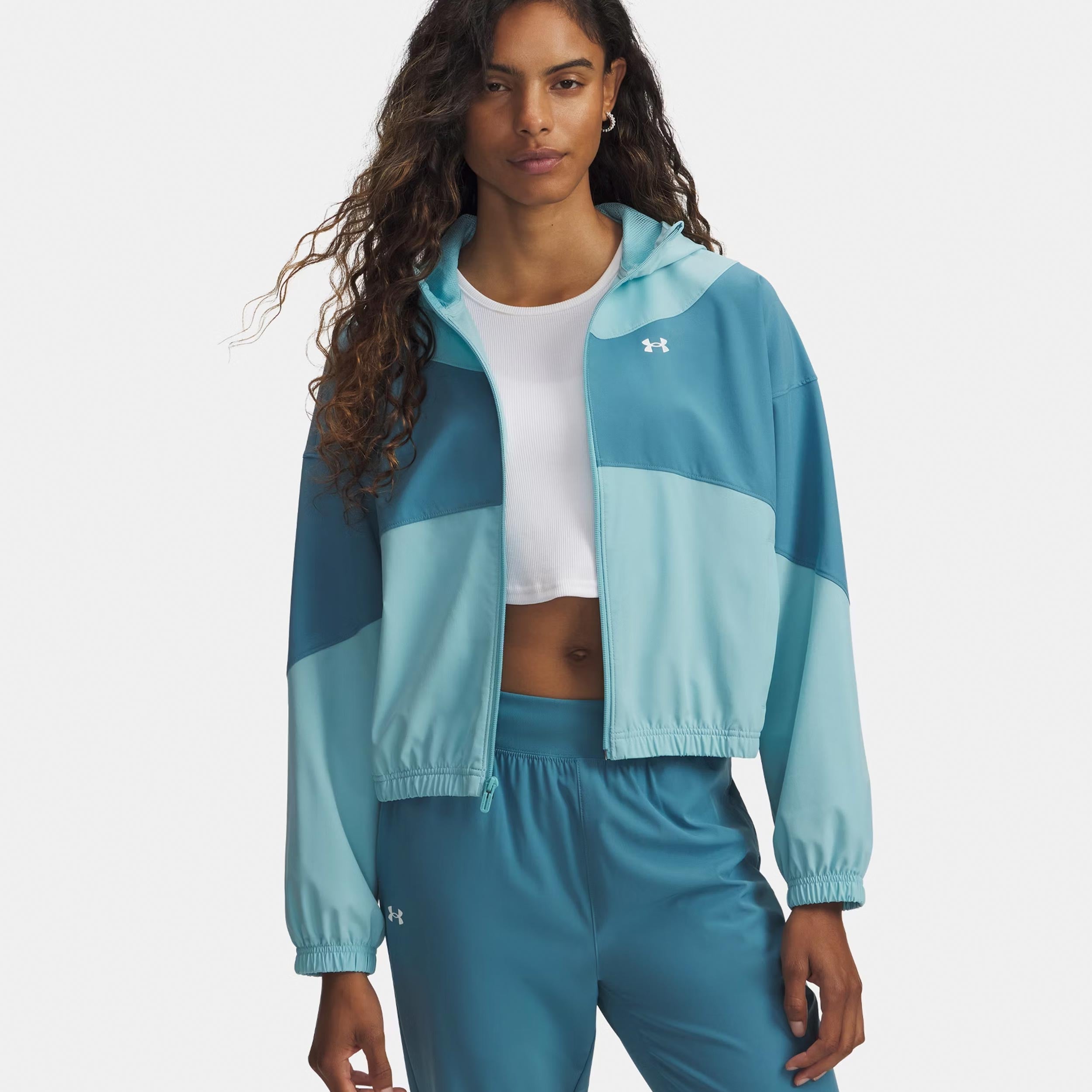 Under Armour Rival Woven Trainingsjacke Damen - Blau