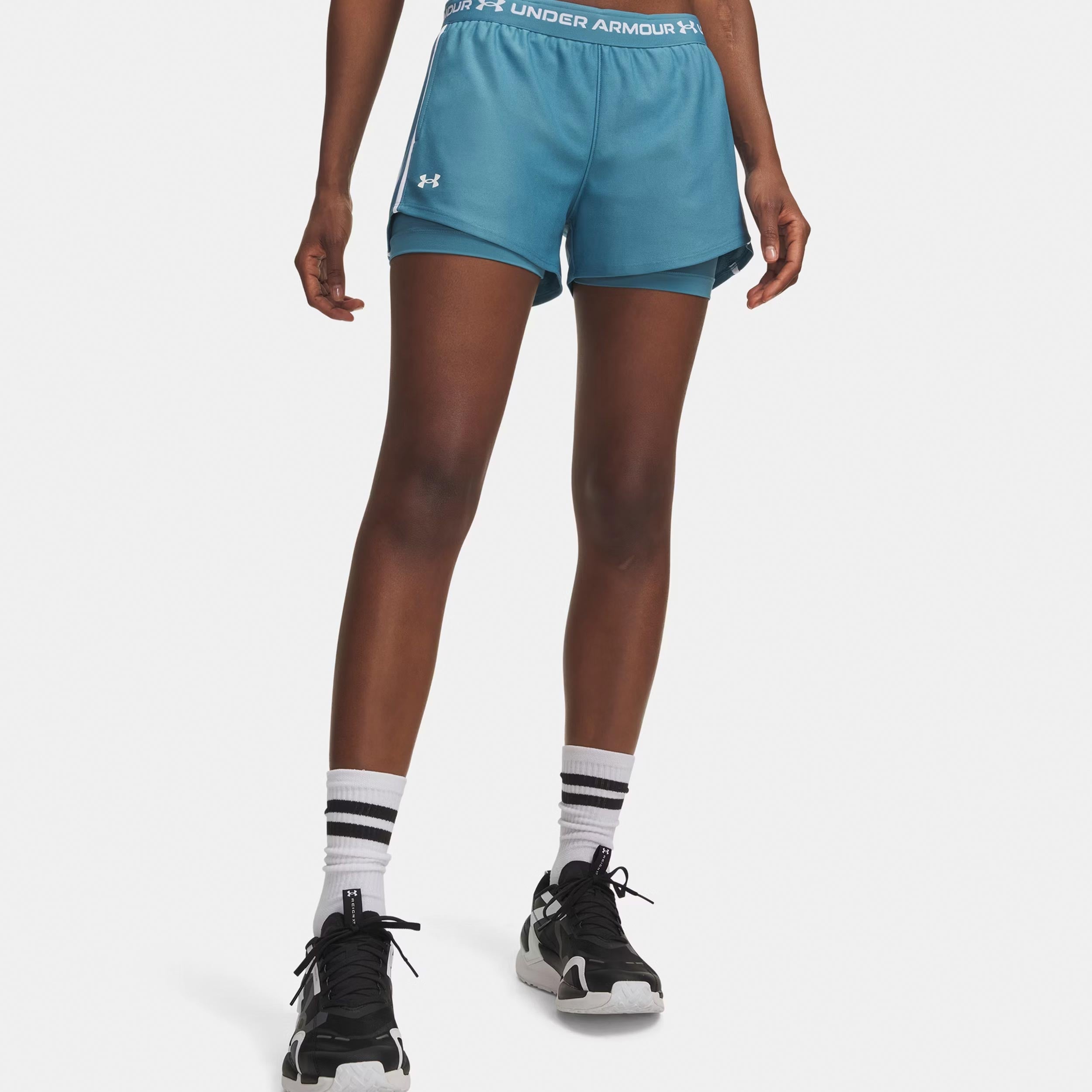 Under Armour Tech Play Up 2in1 Shorts Damen - Blau