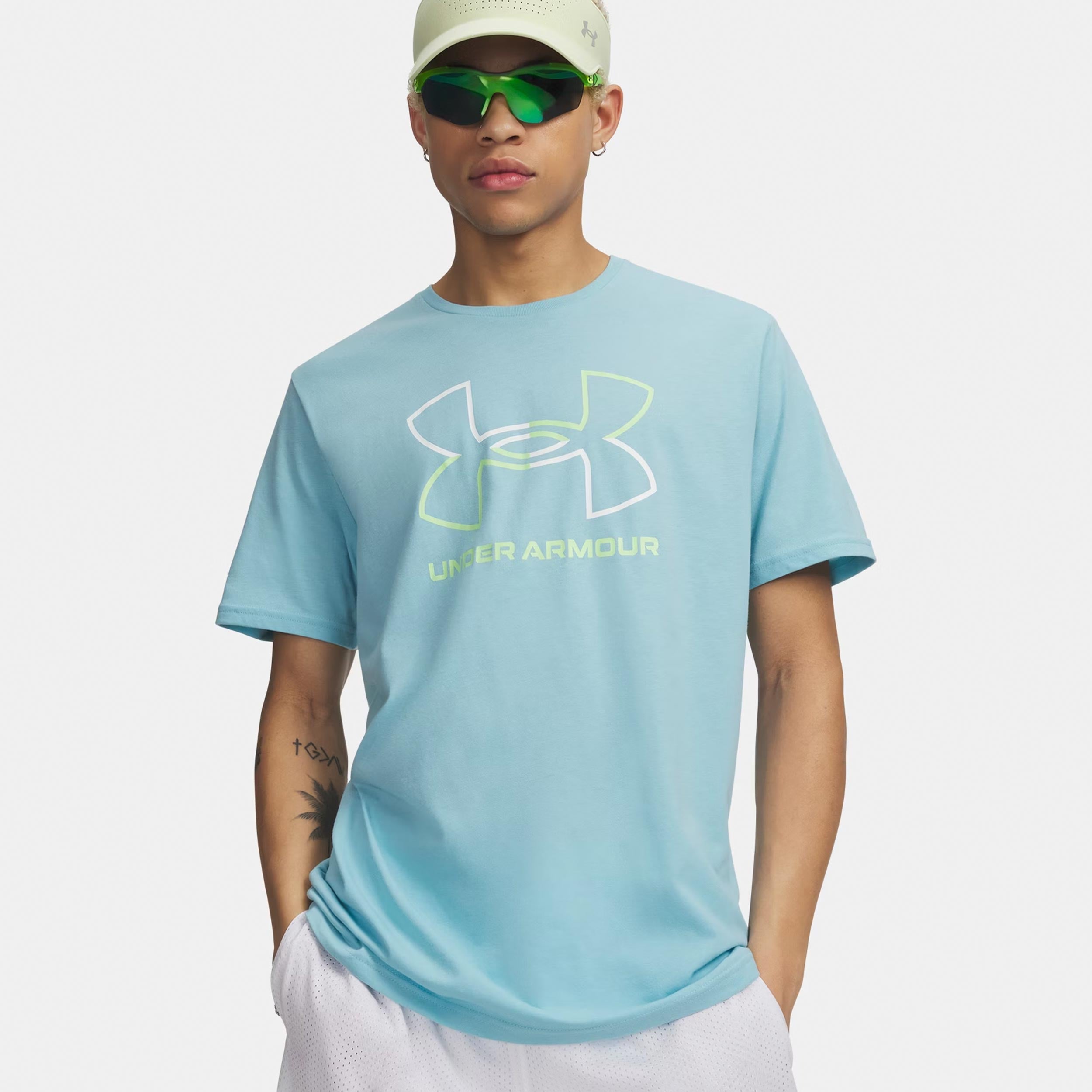 Under Armour Foundation Update T - Shirt Herren Blau, Weiß