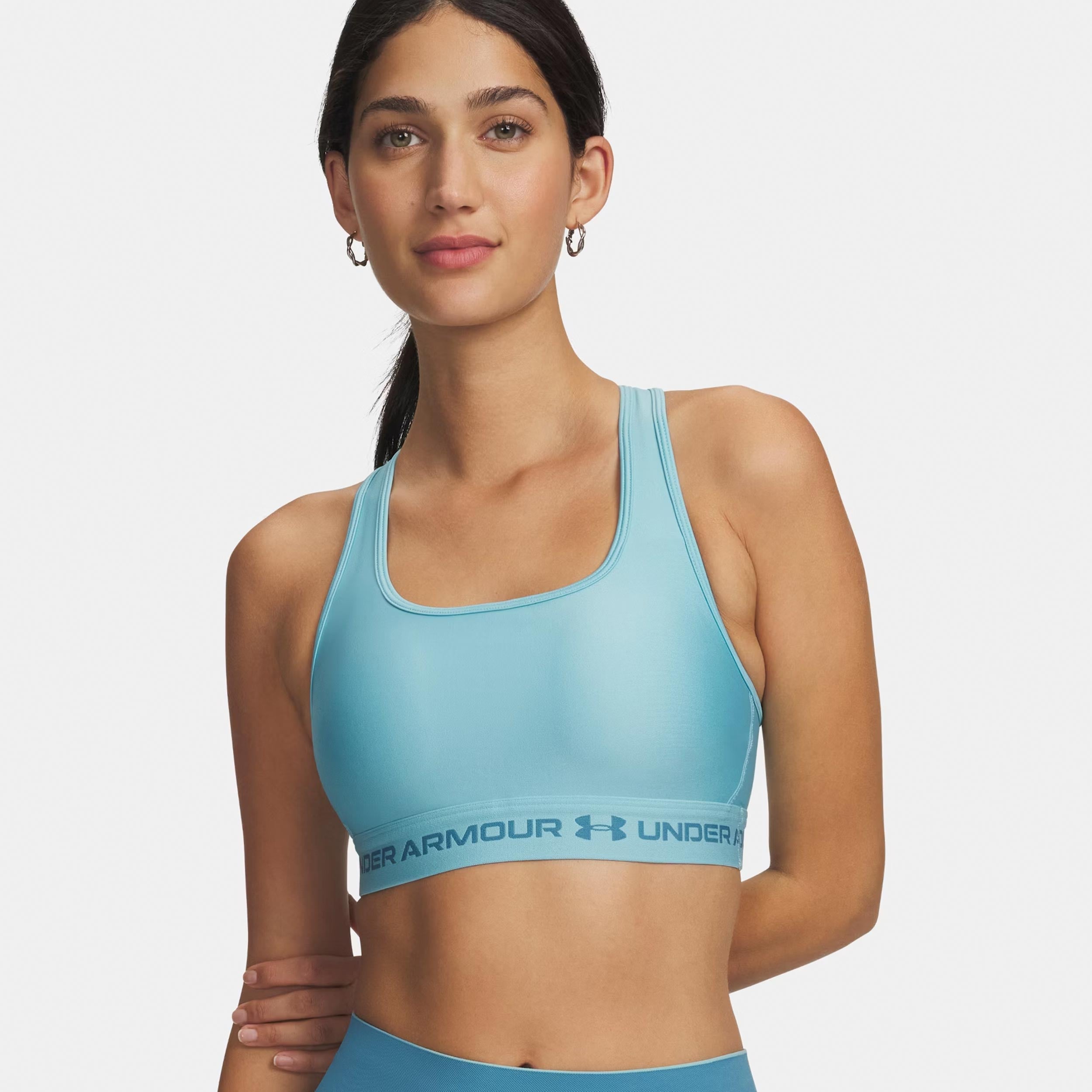 Under Armour Crossback Mid Sport - Bh Damen Blau, Blau