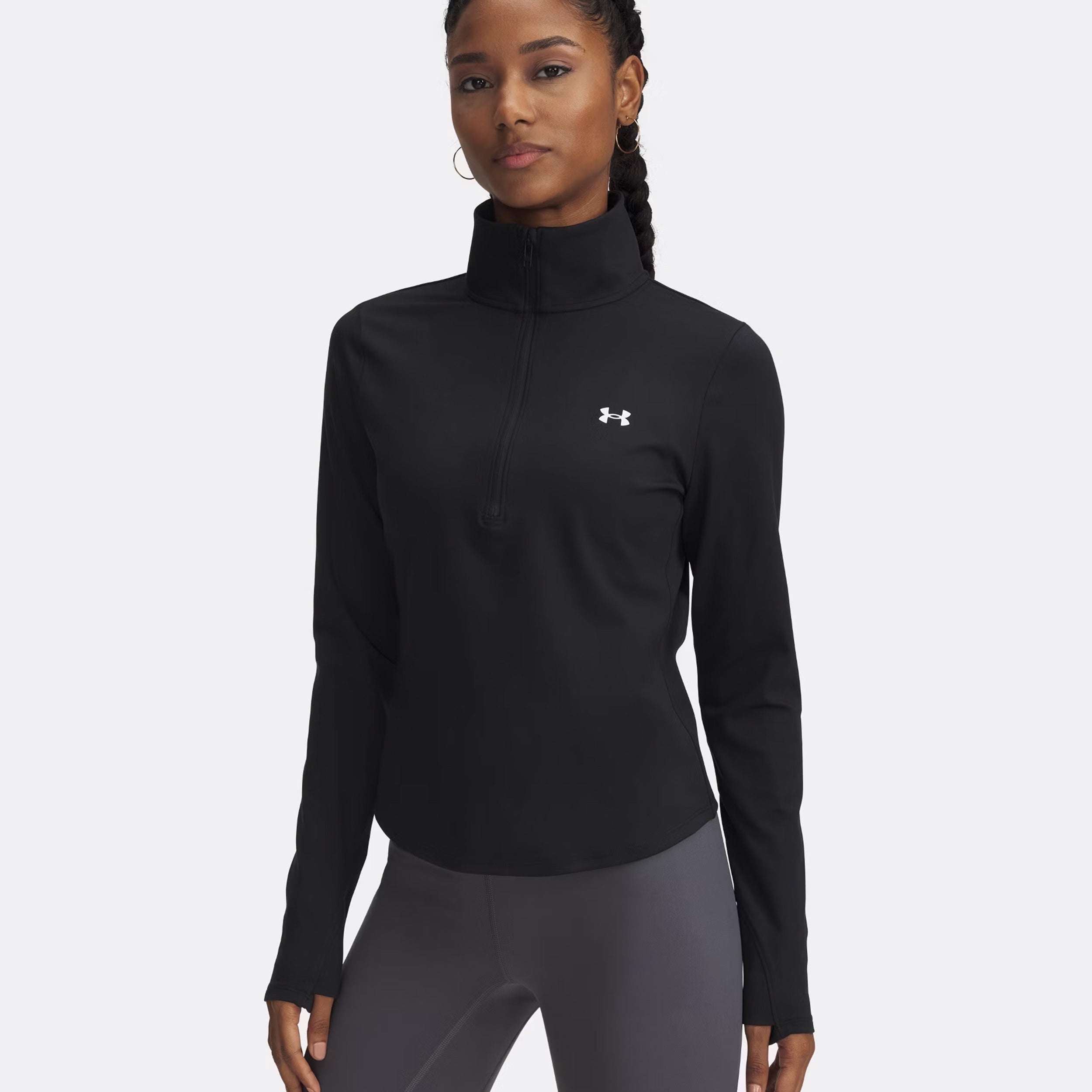Under Armour Motion Half - Zip Longsleeve Damen Schwarz