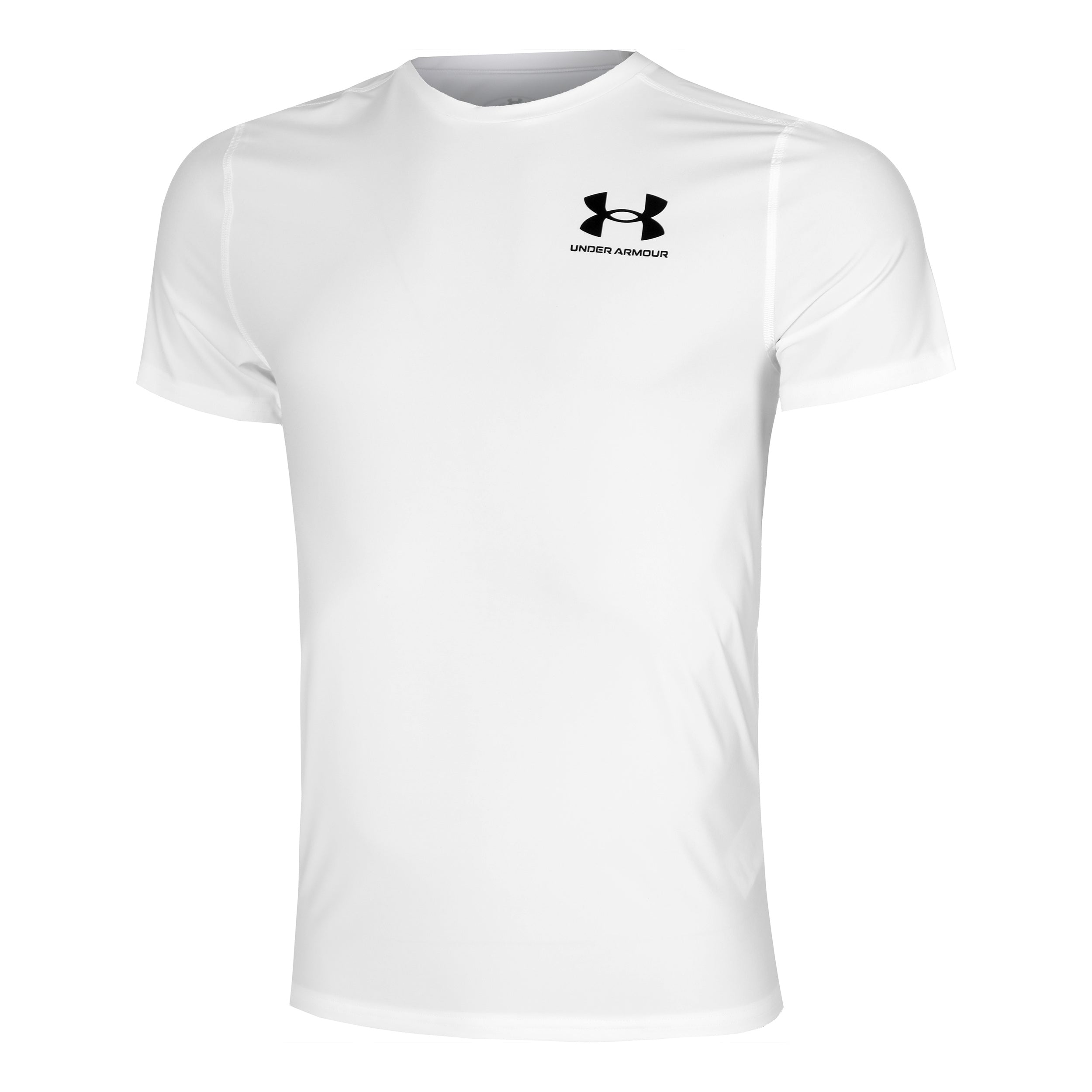 Under Armour Heatgear Fitted T - Shirt Herren Weiß