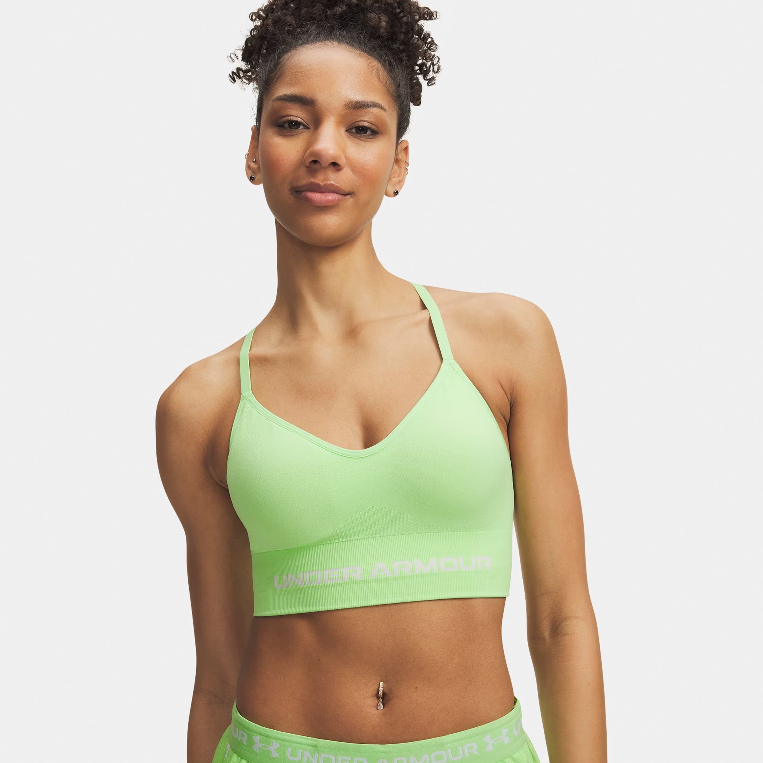 Under Armour Vanisheamle Low Sport - Bh Damen Dunkelgrün
