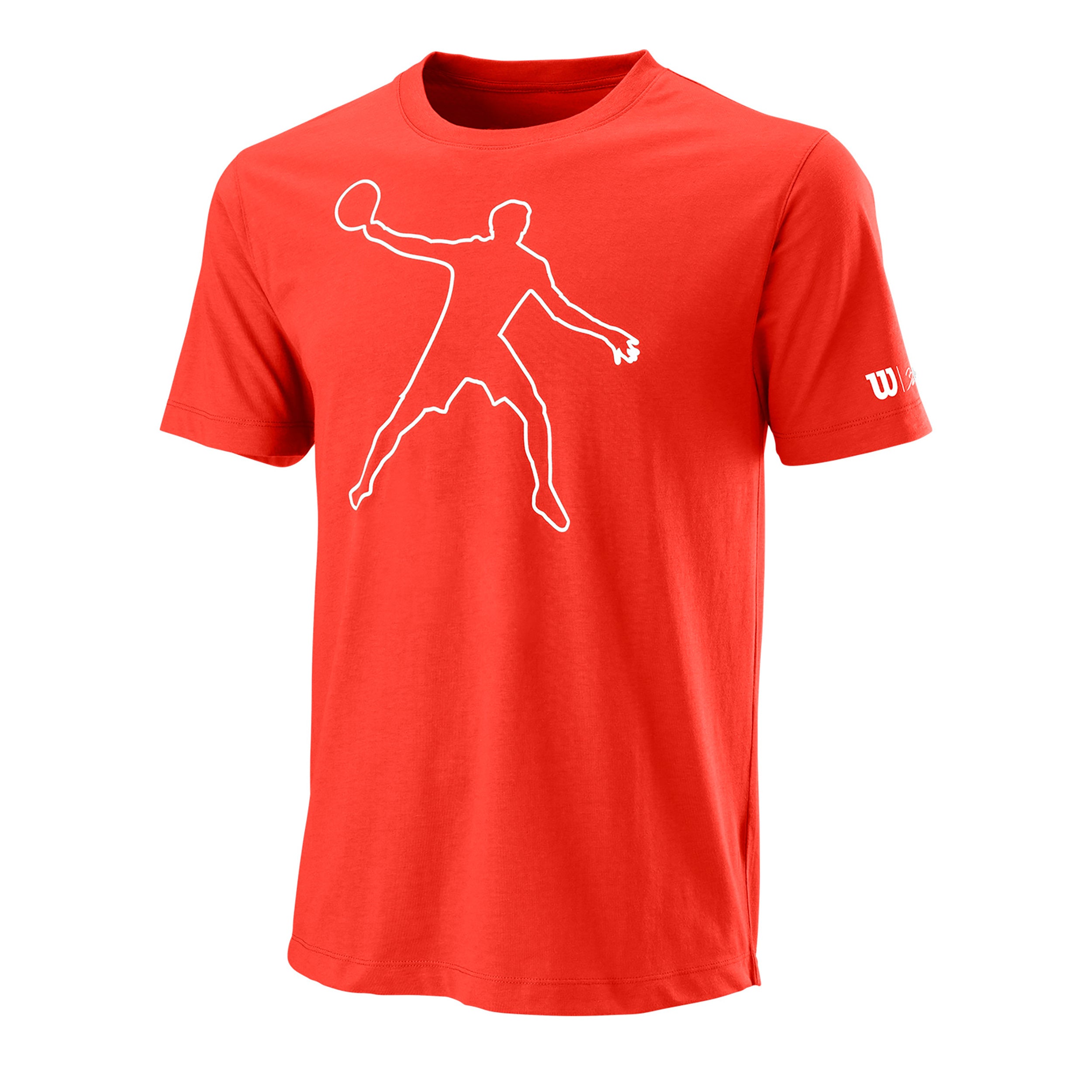 Wilson Bela Tech Ii T - Shirt Herren Orange, Weiß