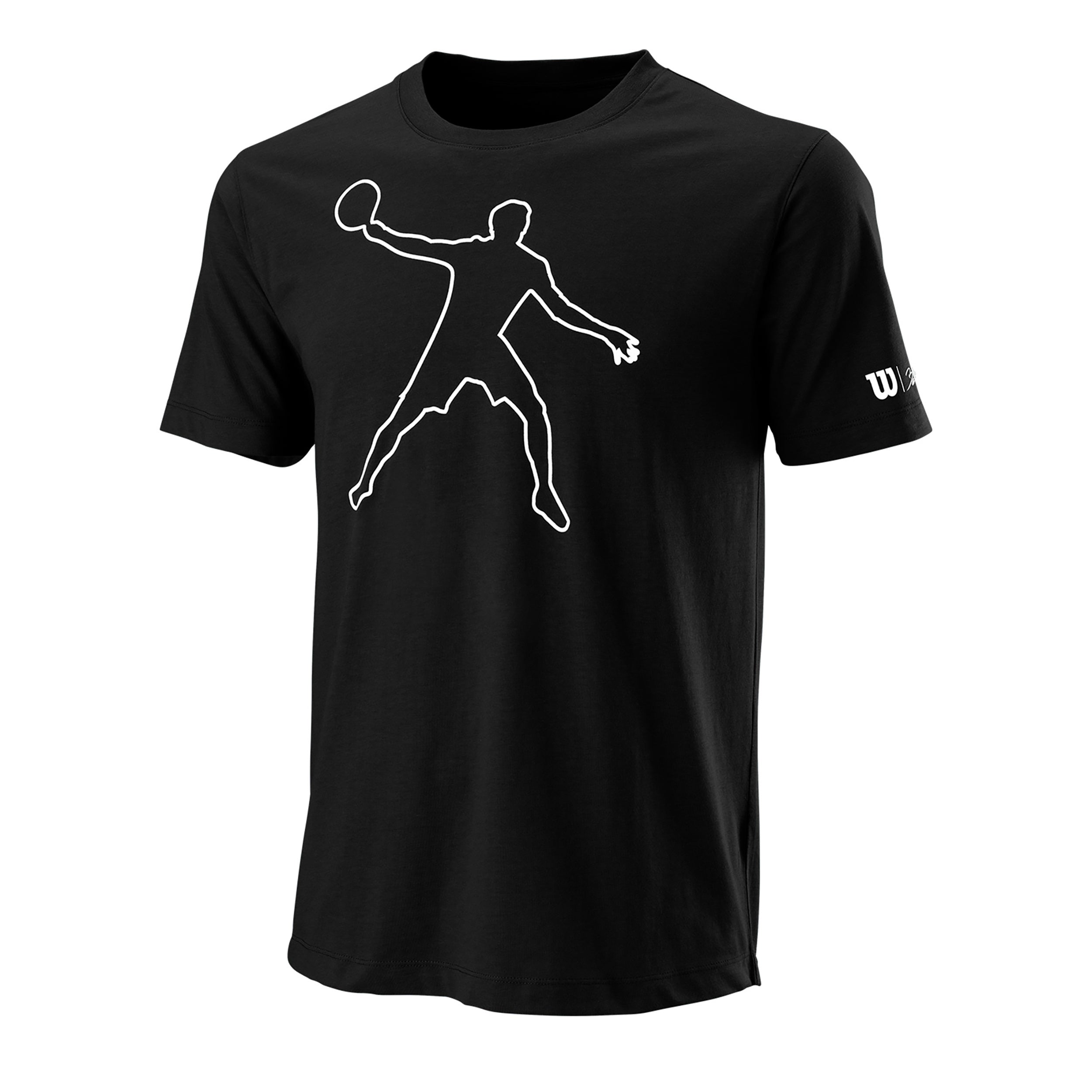 Wilson Bela Tech Ii T - Shirt Herren Schwarz, Weiß