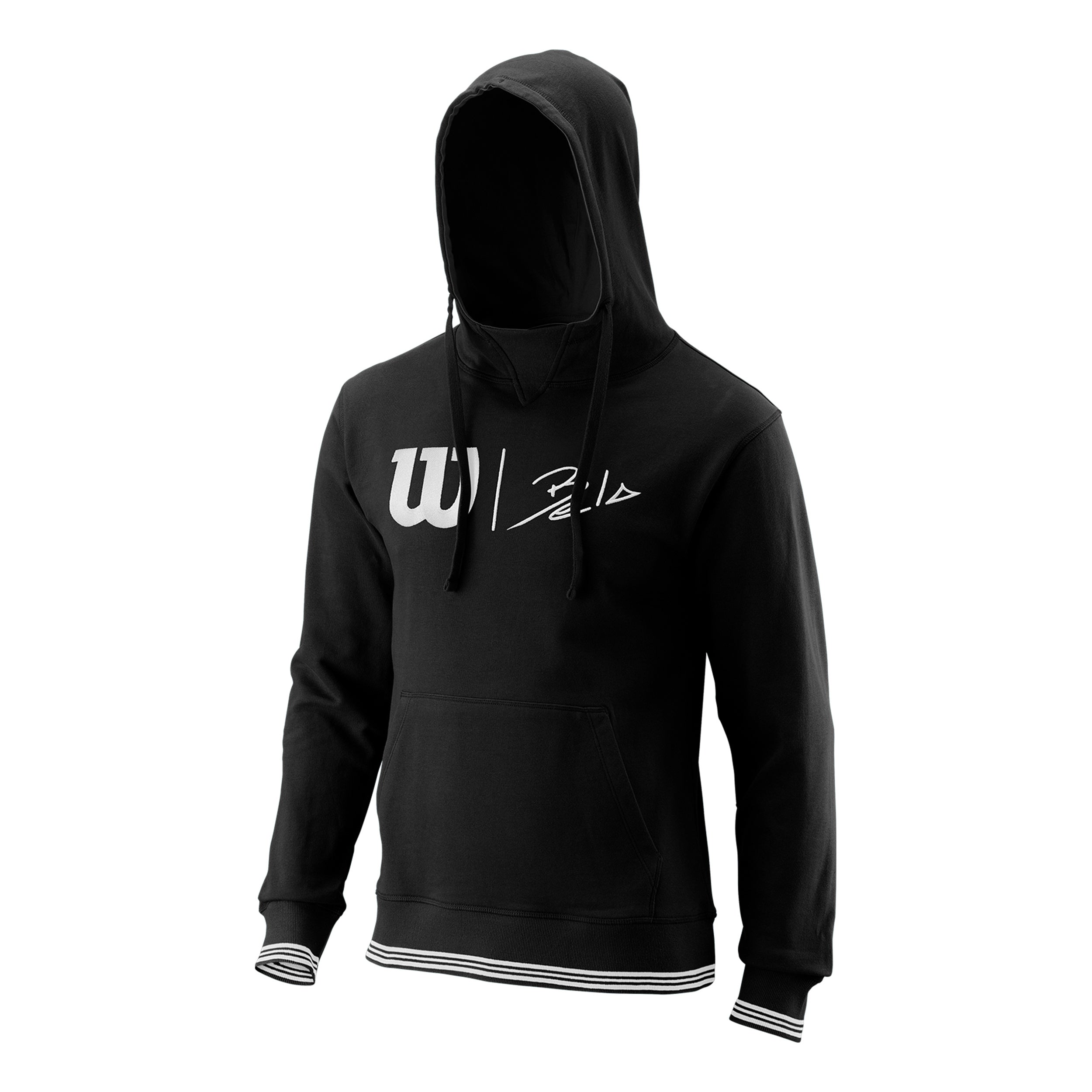 Wilson Bela Slimfit Hoody Herren - Schwarz, Weiß
