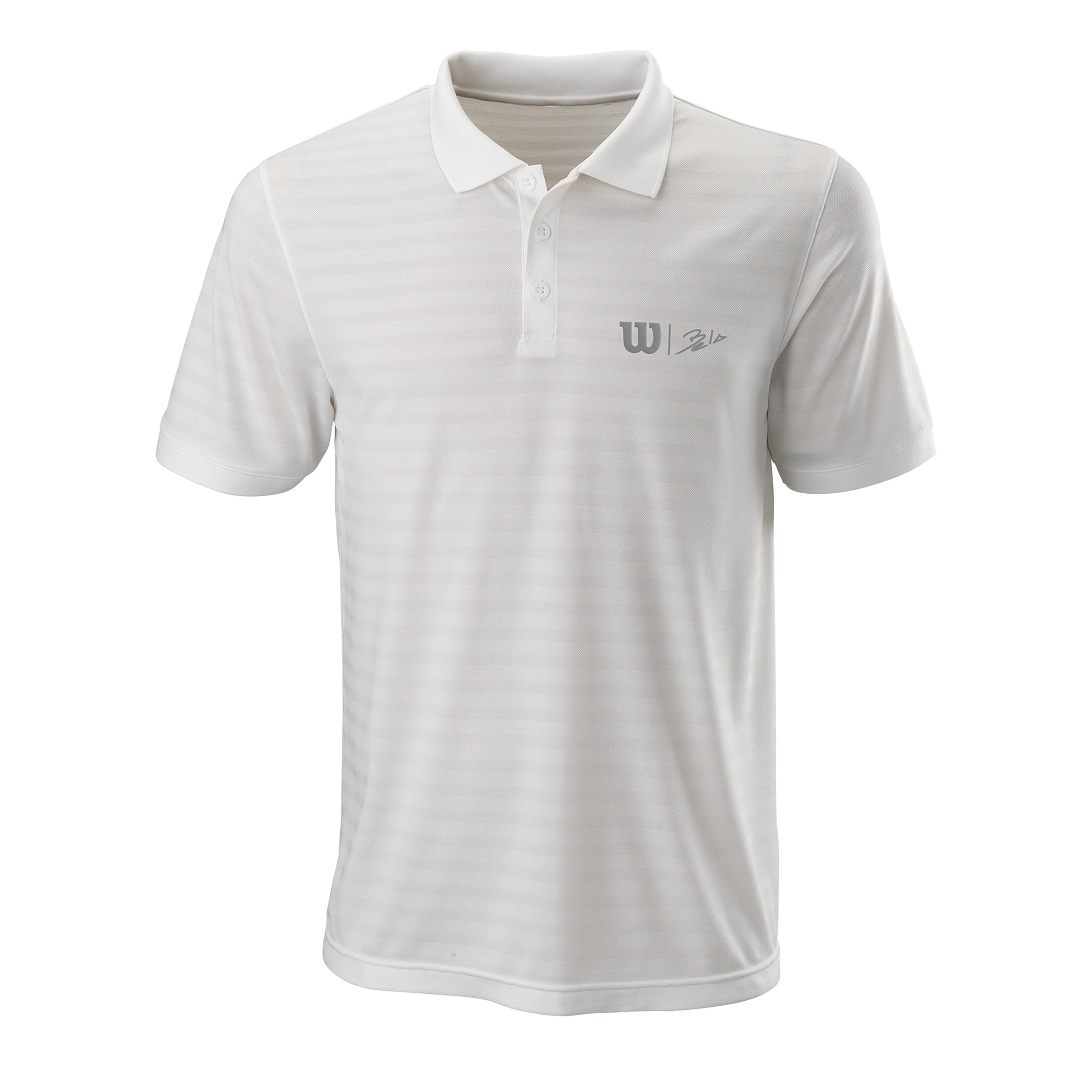Wilson Bela Stripe Ii Polo Herren - Weiß