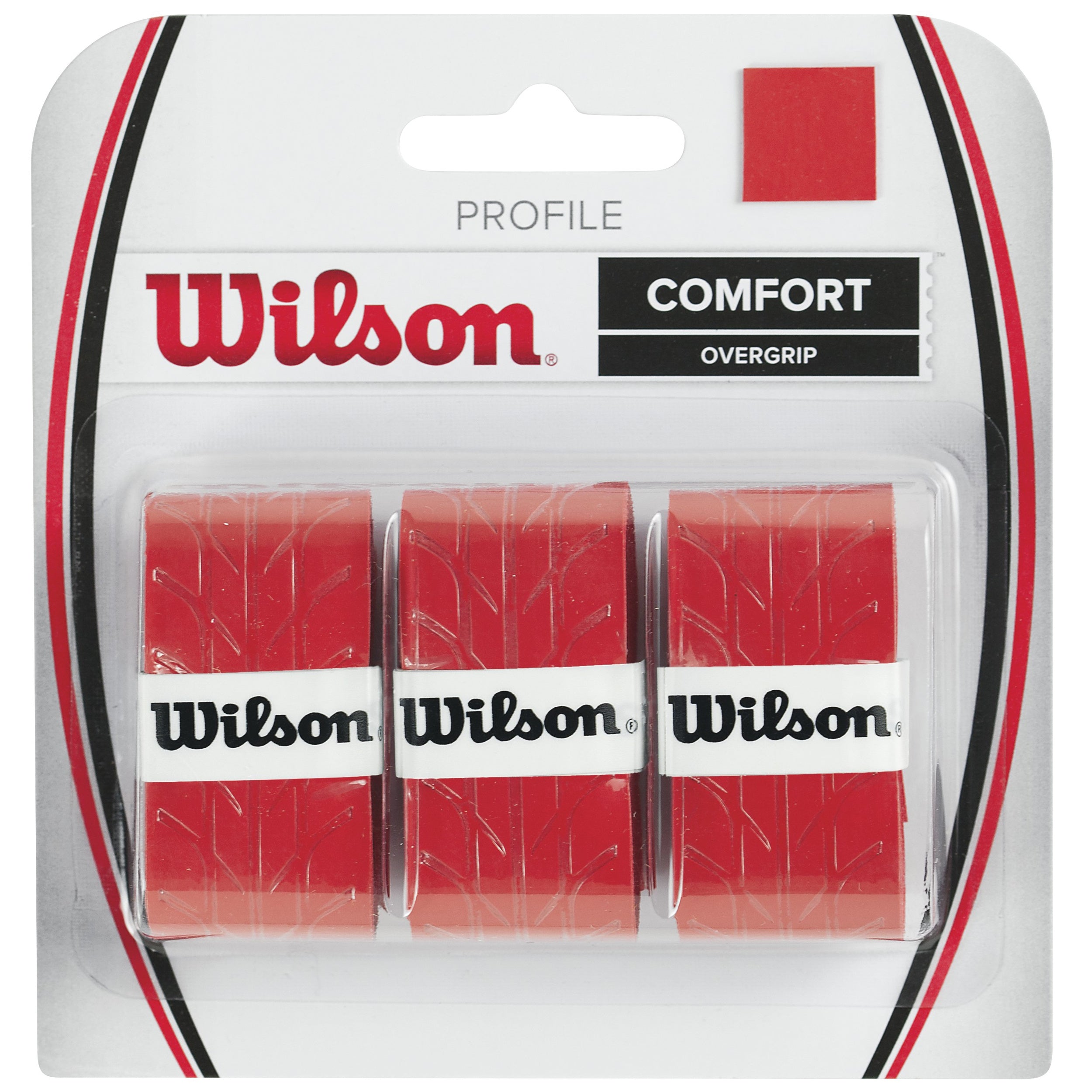 Wilson Profile Overgrip 3er Pack - Rot