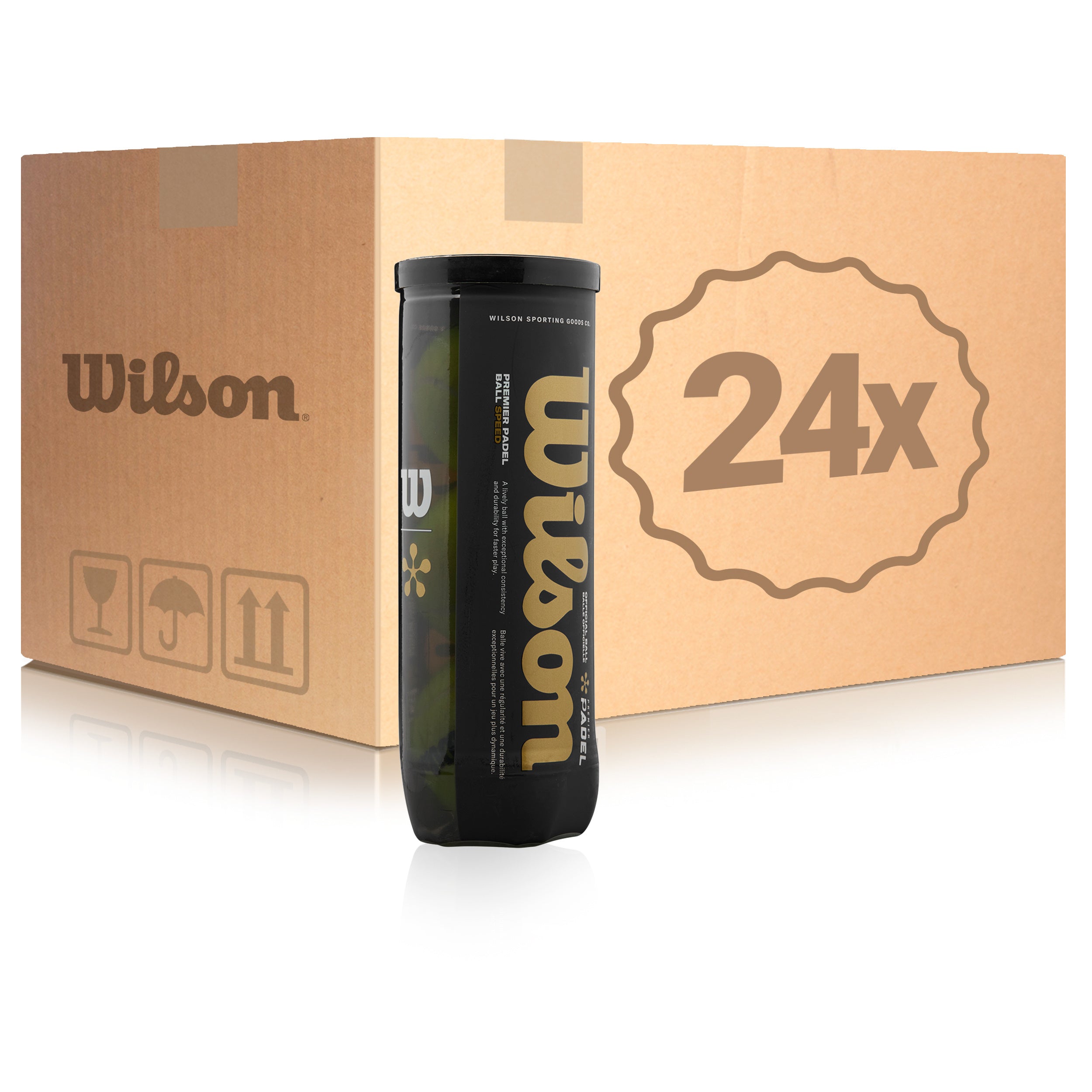 Wilson 24x 3er Dose Premier Padel Speed X3 Ball Im Karton