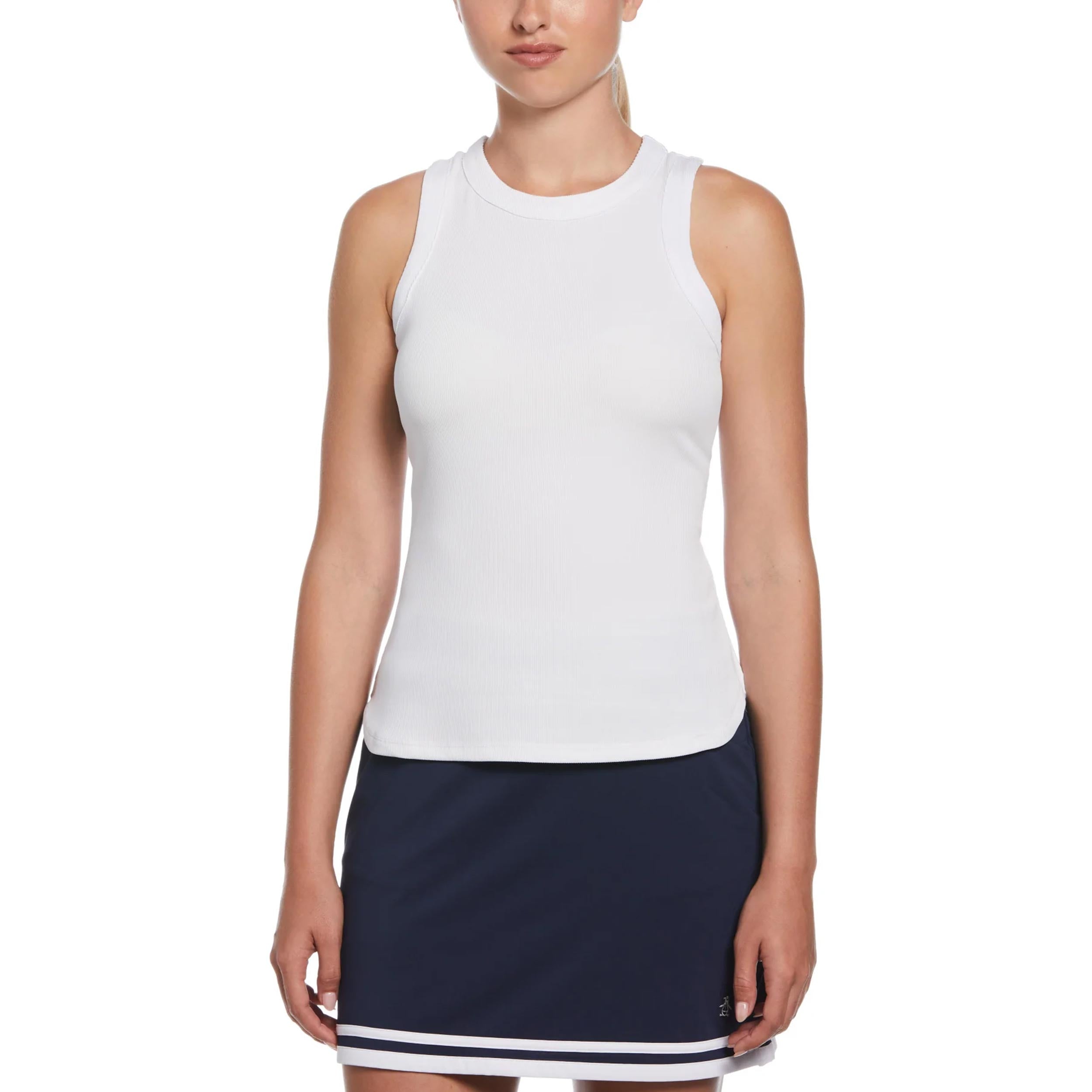 Original Penguin Rib Tank - Top Damen Weiß