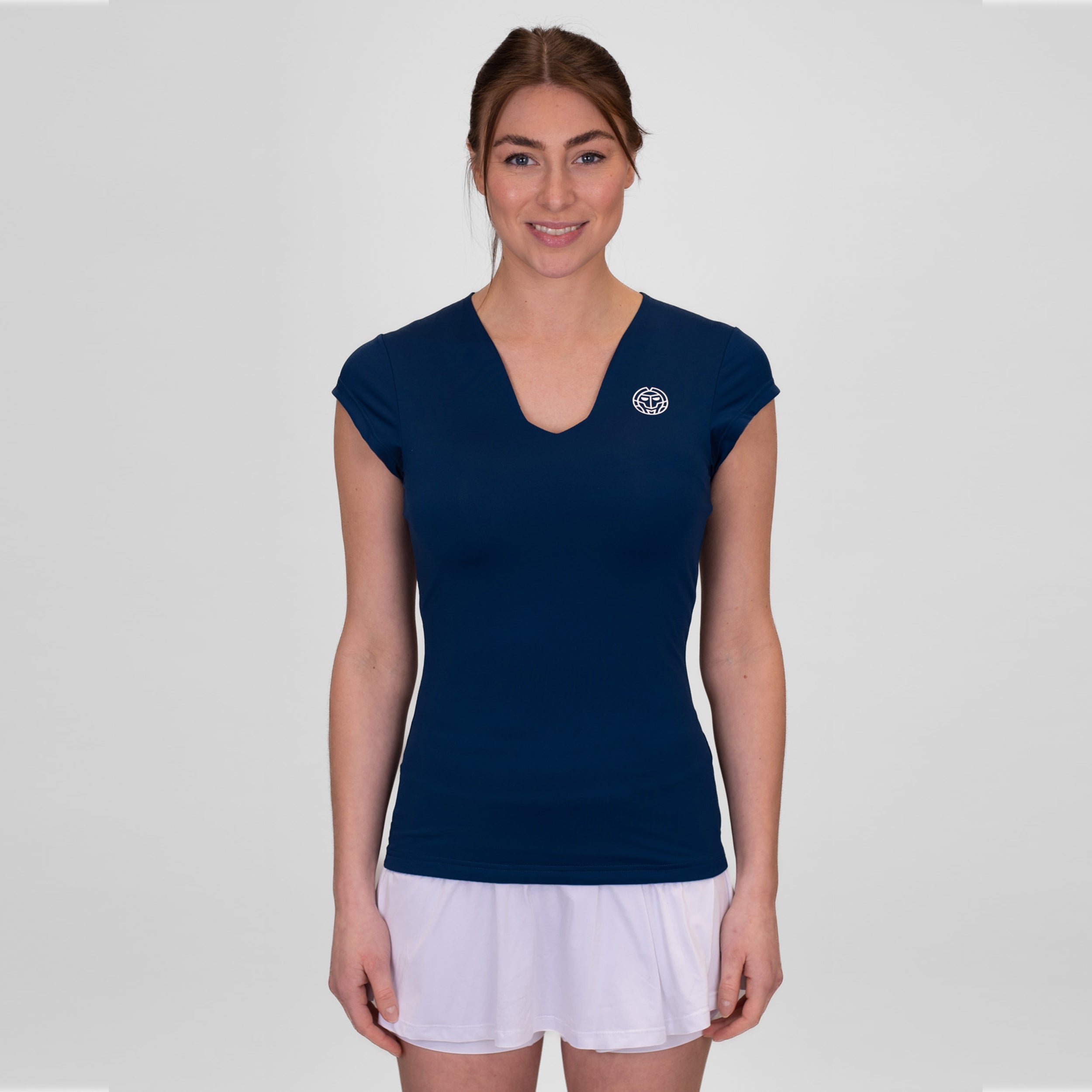 Bidi Badu Crew V - Neck T Shirt Damen Dunkelblau