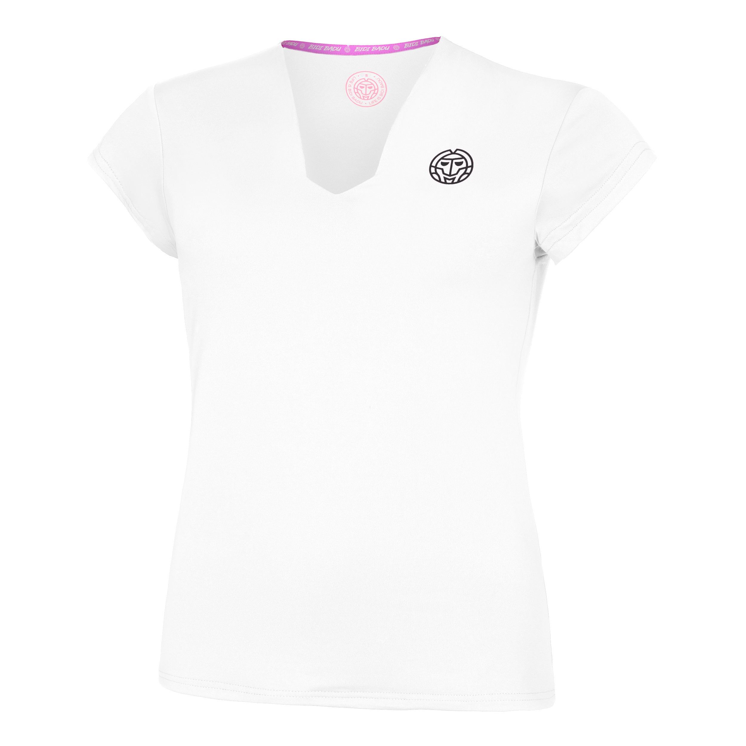 Bidi Badu Crew V - Neck T Shirt Damen Weiß