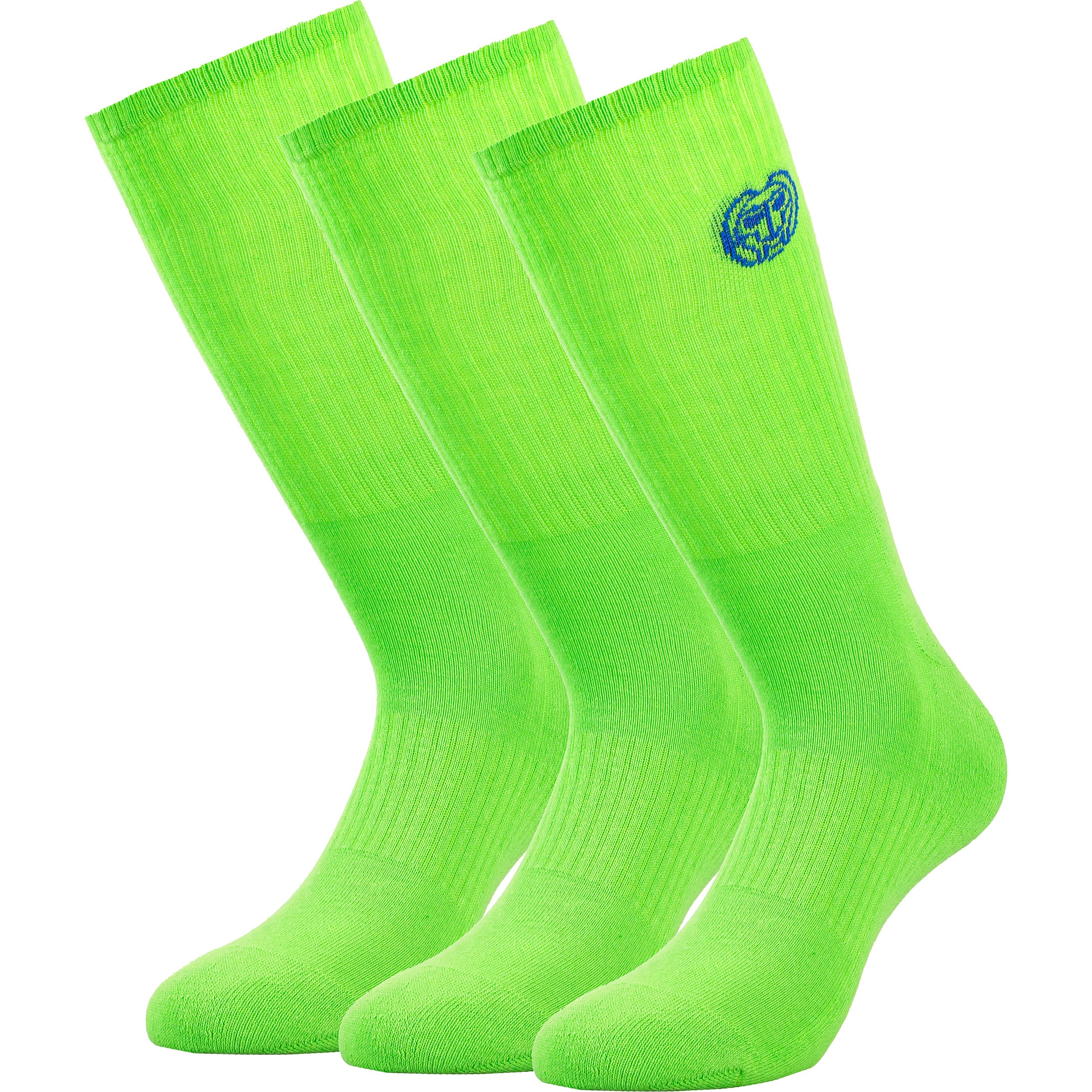 Bidi Badu Matayo Crew Tech Sportsocken 3er Pack Herren - Neongrün, Blau