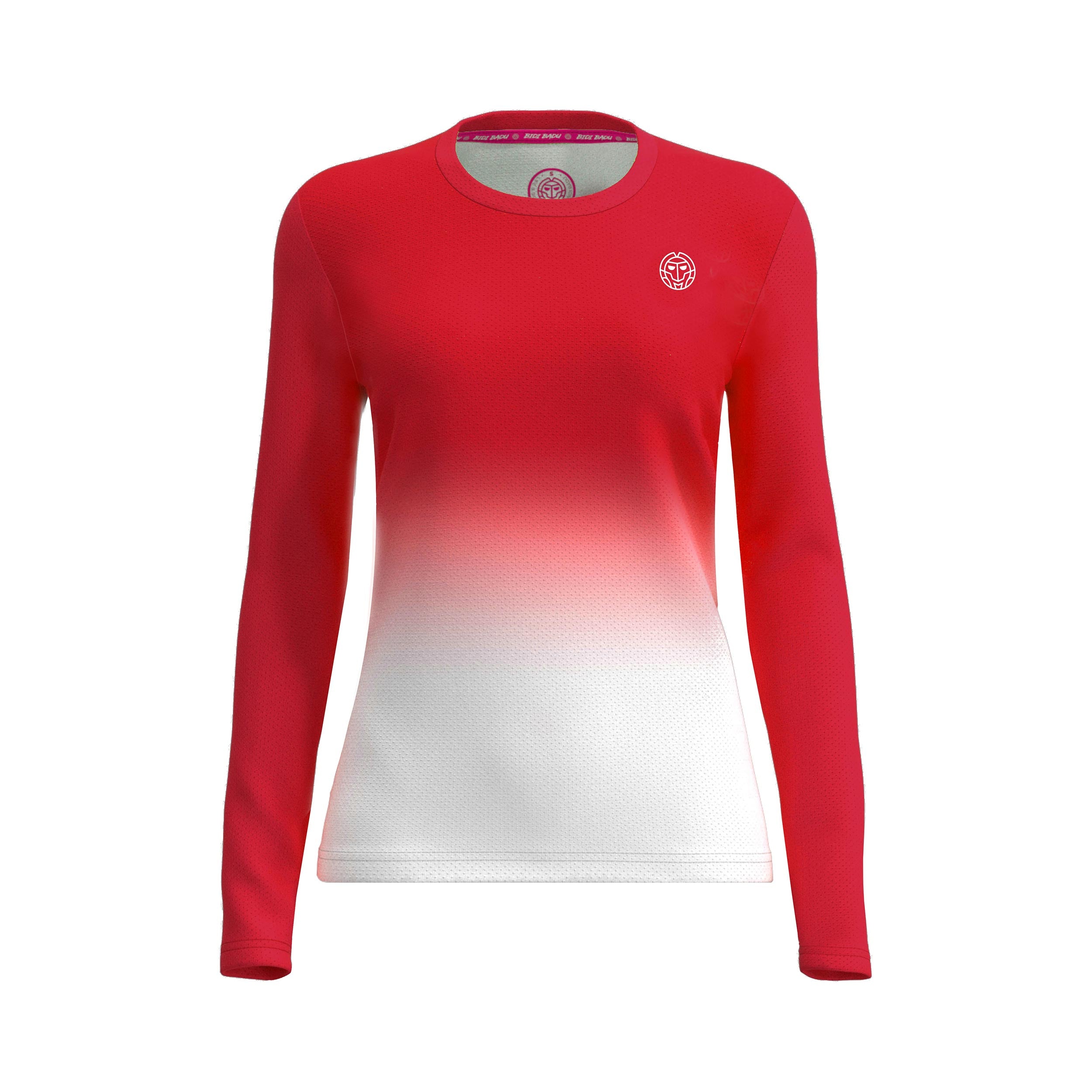 Bidi Badu Crew Gradiant Longsleeve Mädchen - Rot, Weiß