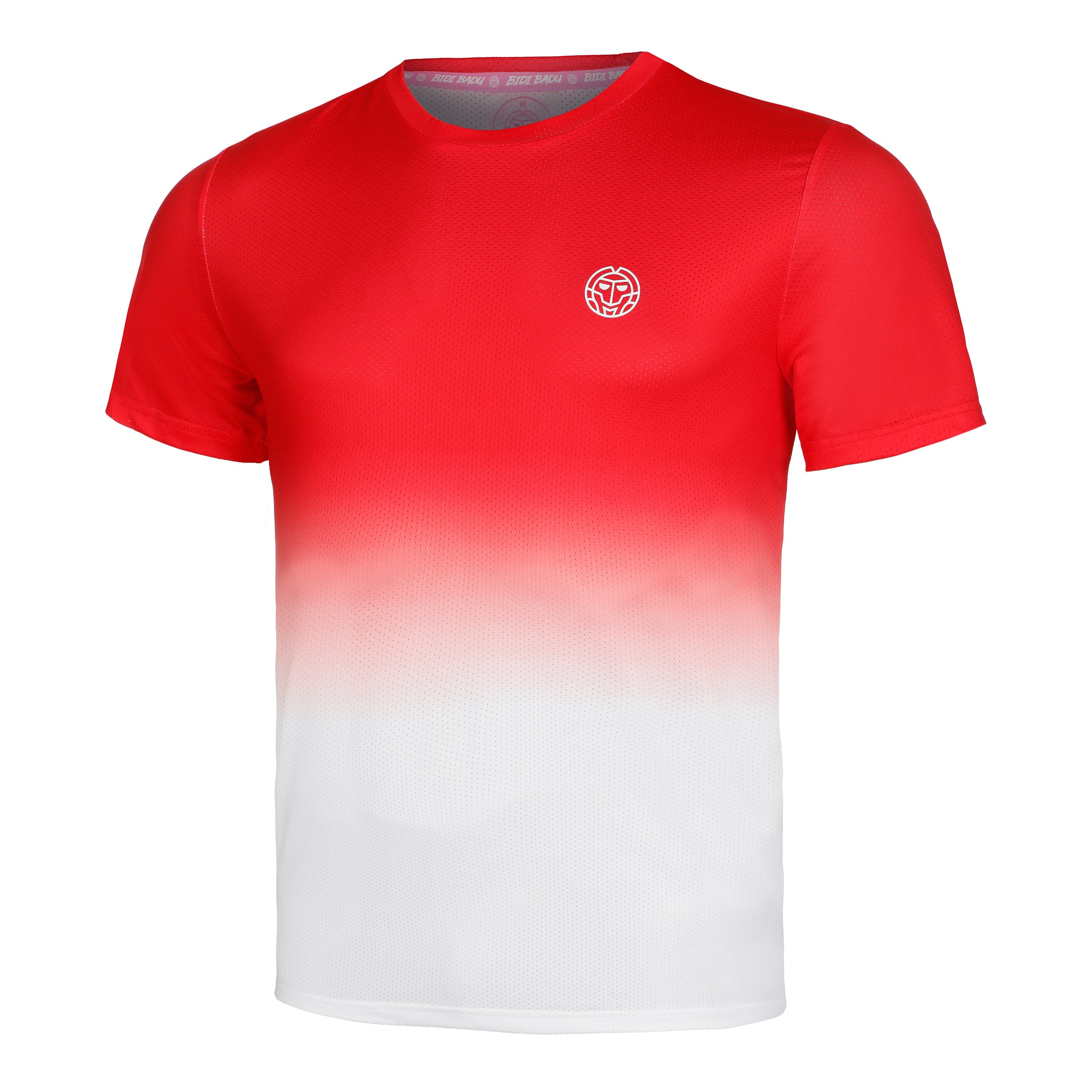 Bidi Badu Crew Gradiant T - Shirt Herren Rot, Weiß