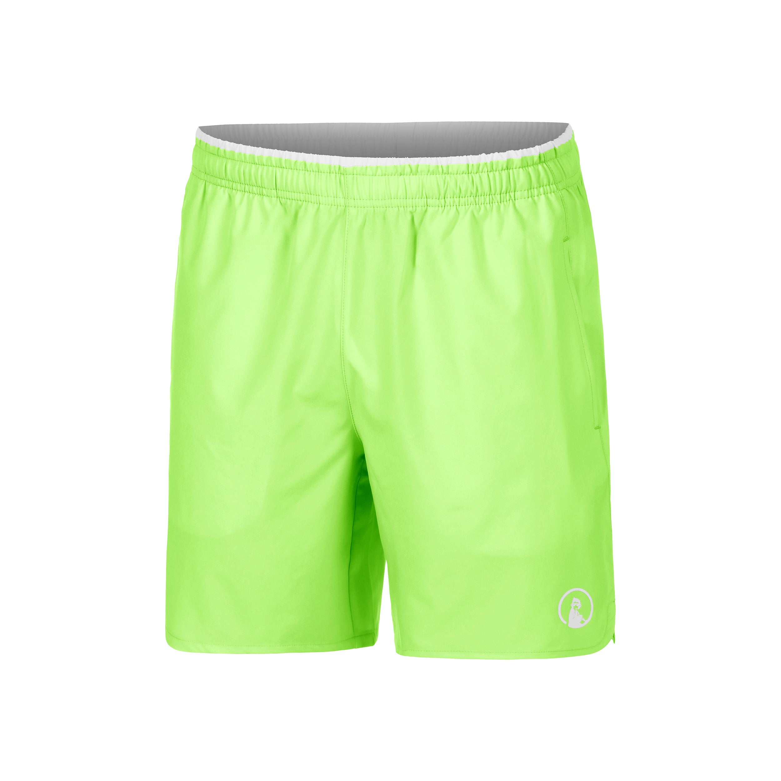 Quiet Please Wild Slam Shorts Herren - Neongrün, Weiß