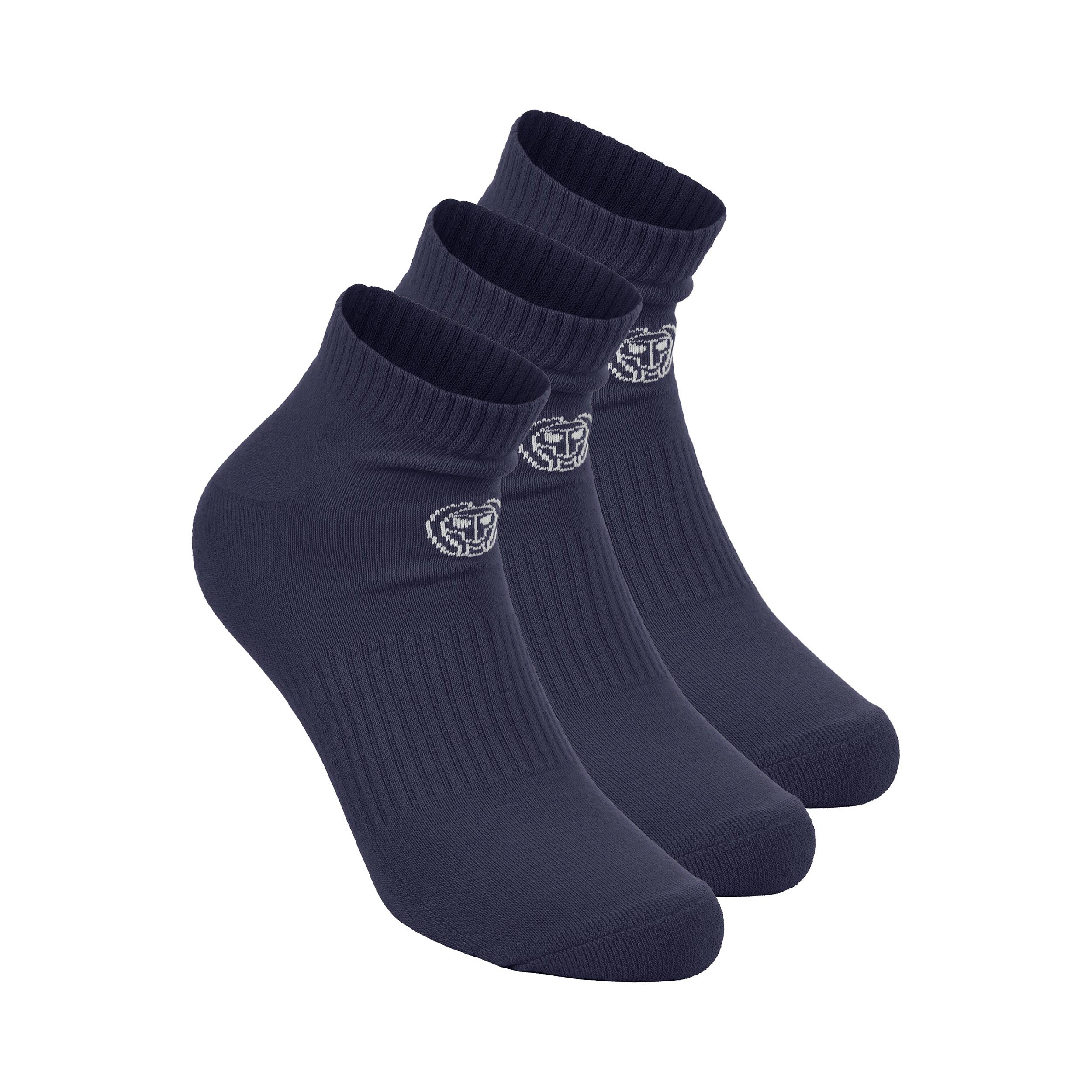 Bidi Badu Crew Performance Tennis Socks 3 Pack - Dark Blue
