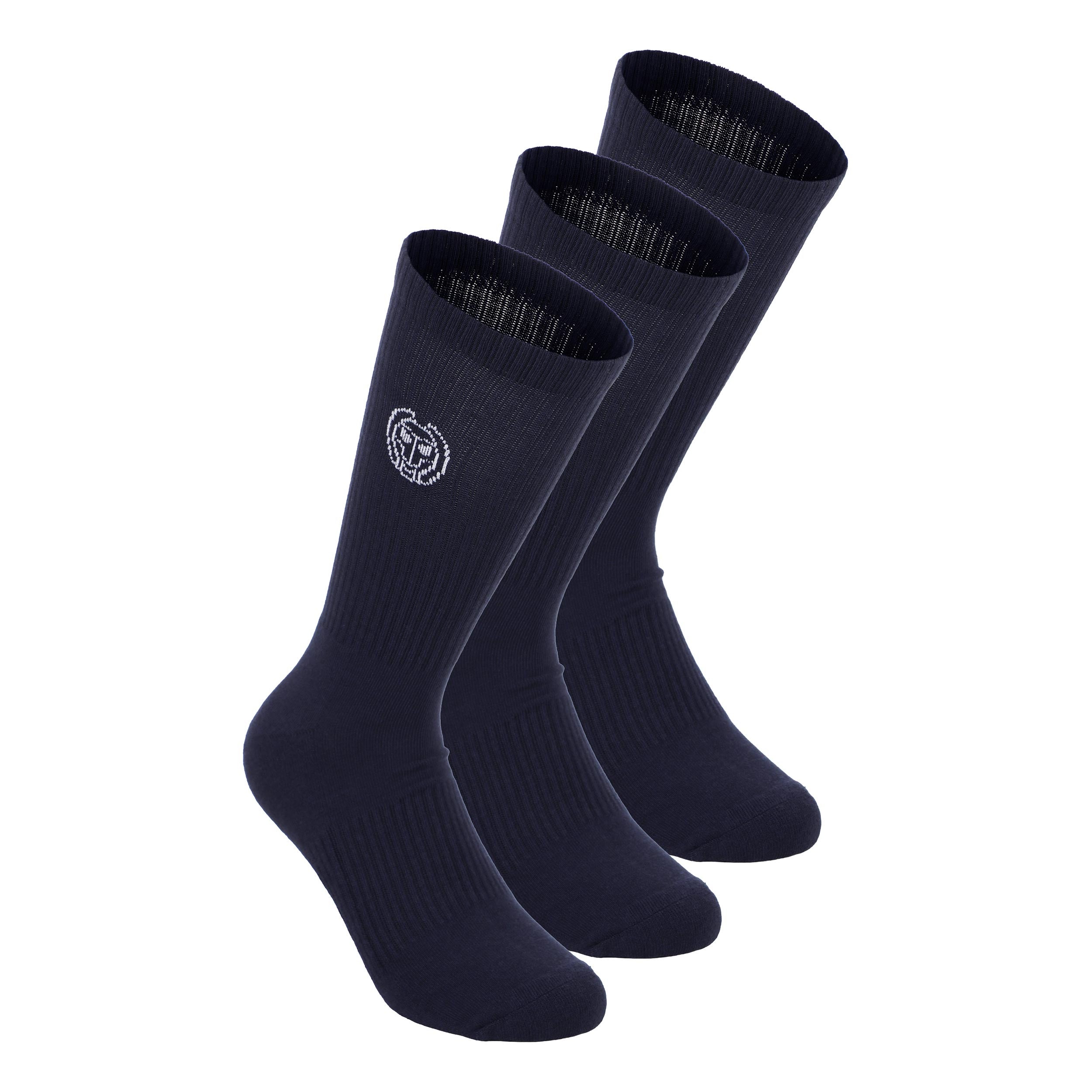 Bidi Badu Crew Performance Tennis Socks 3 Pack - Dark Blue