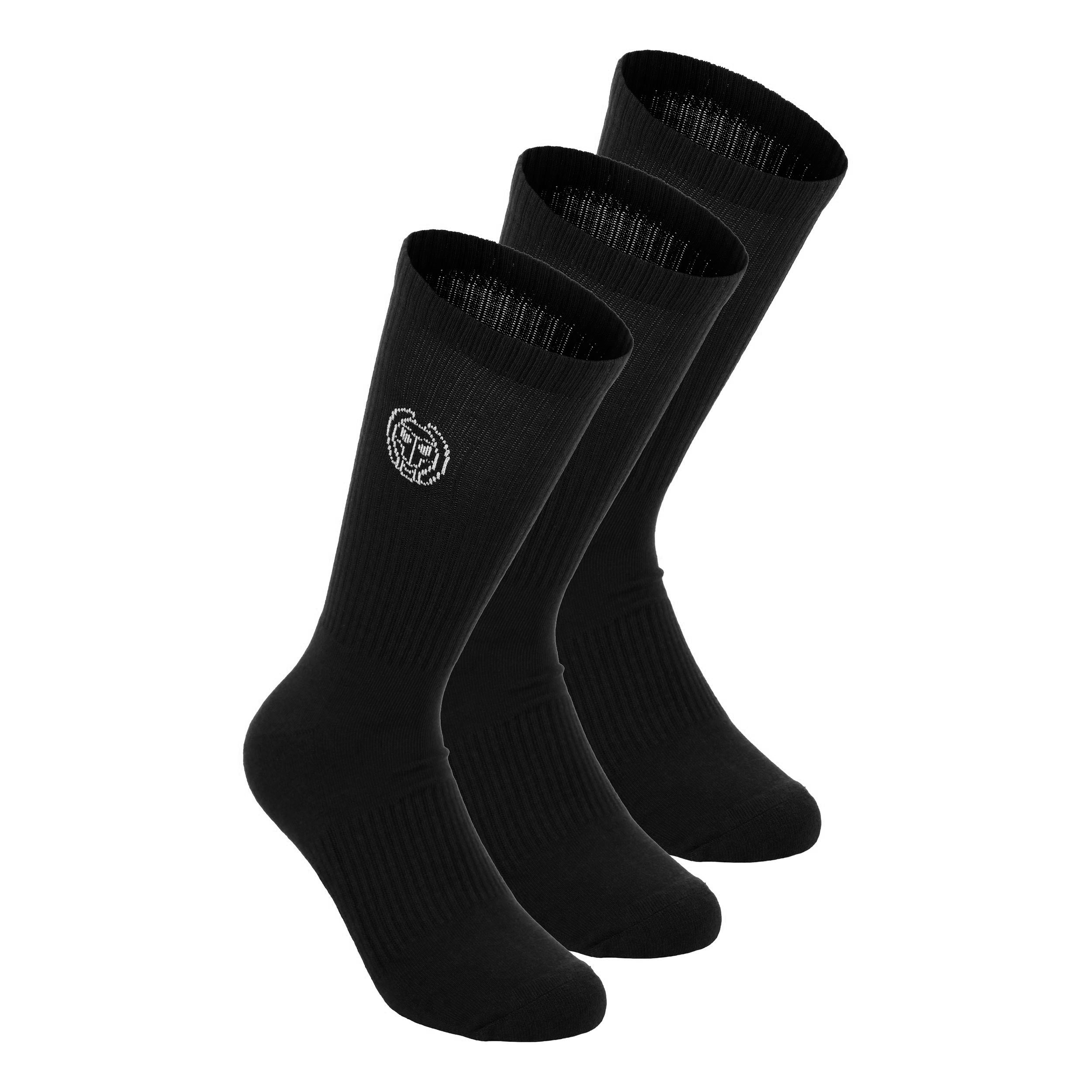 Bidi Badu Crew Performance Tennis Socks 3 Pack - Black