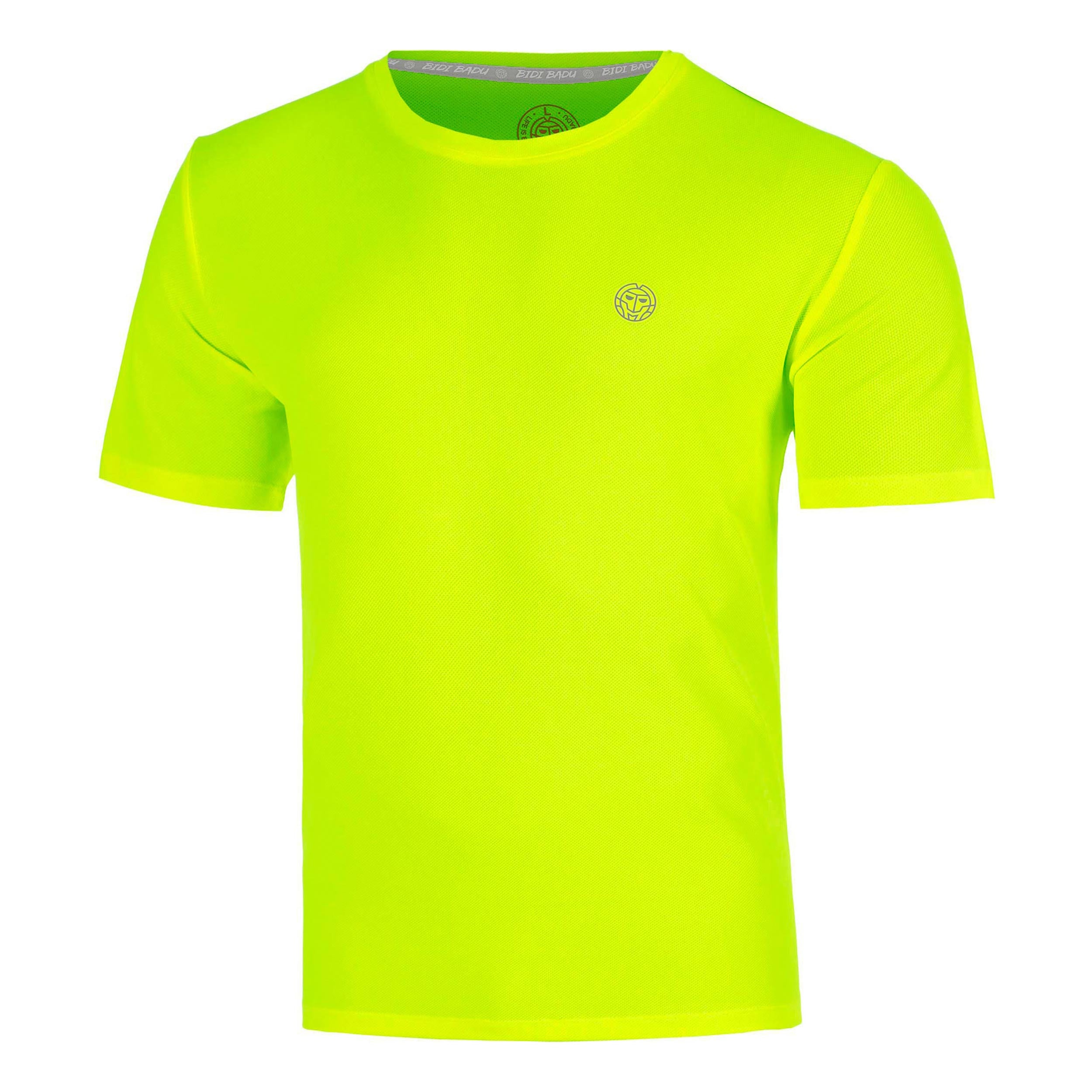 Bidi Badu Solid T - Shirt Herren Neongelb
