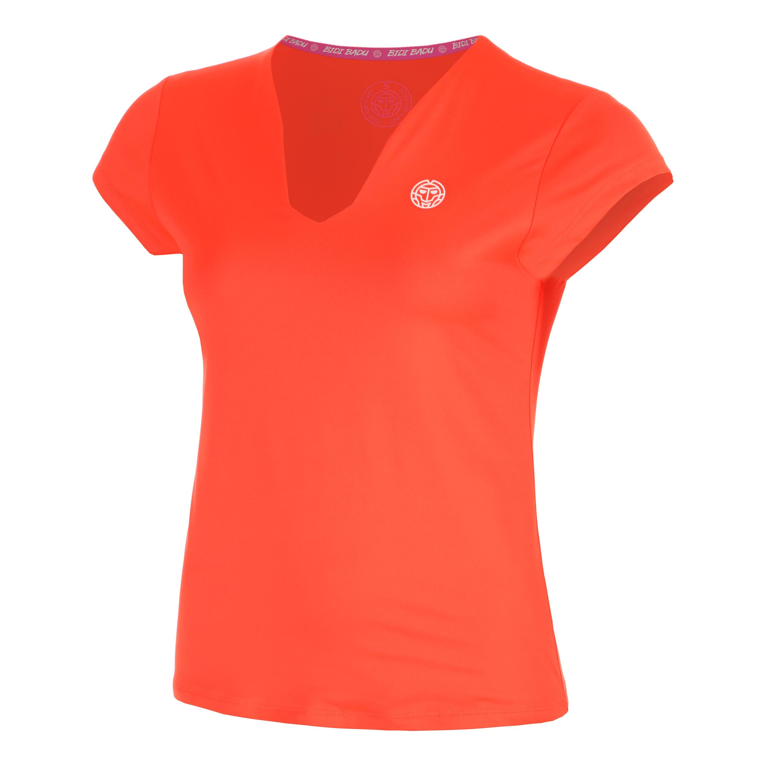 Bidi Badu Hey Laguna V - Neck T Shirt Damen Koralle