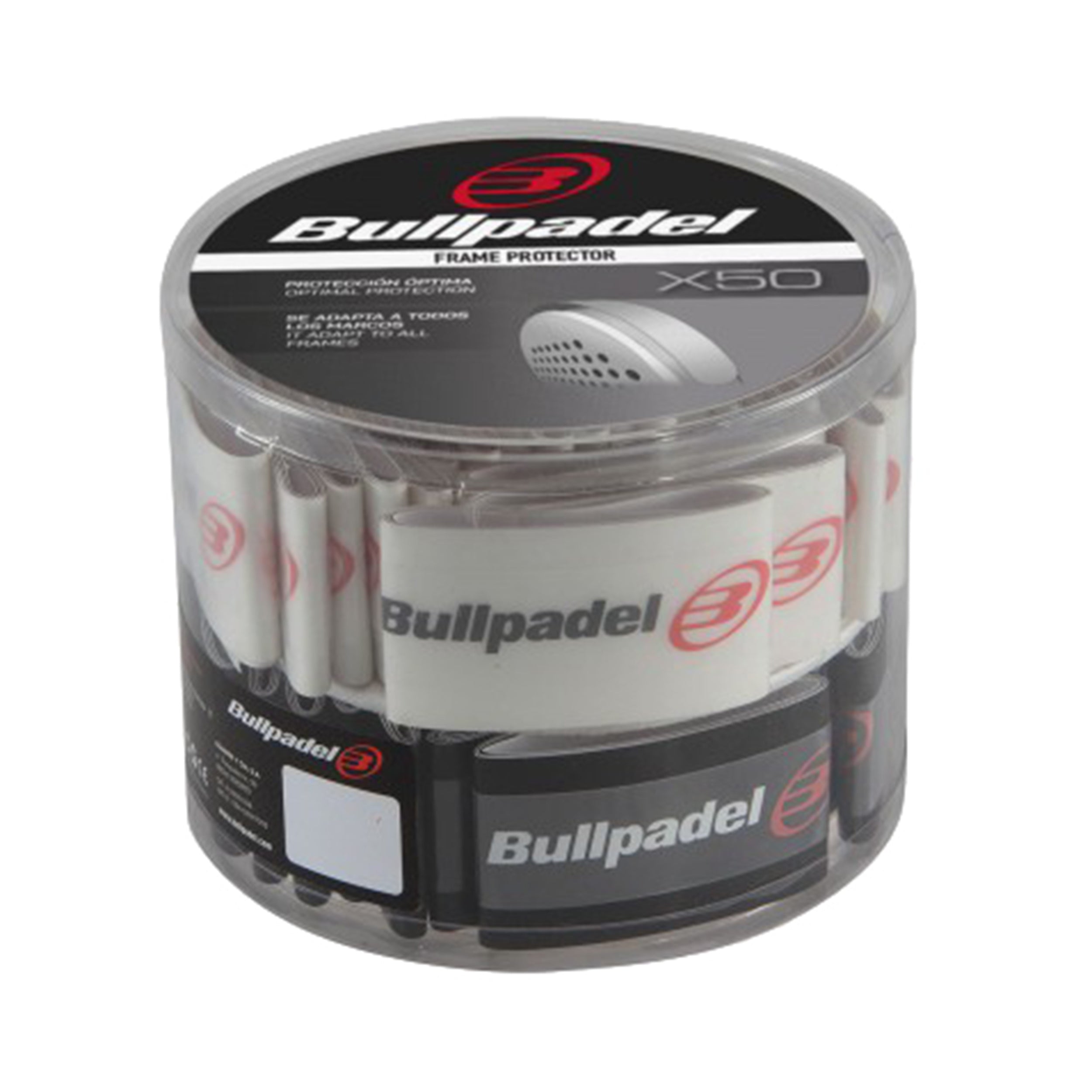 Bullpadel Rahmenschutzband 50er Box - Schwarz