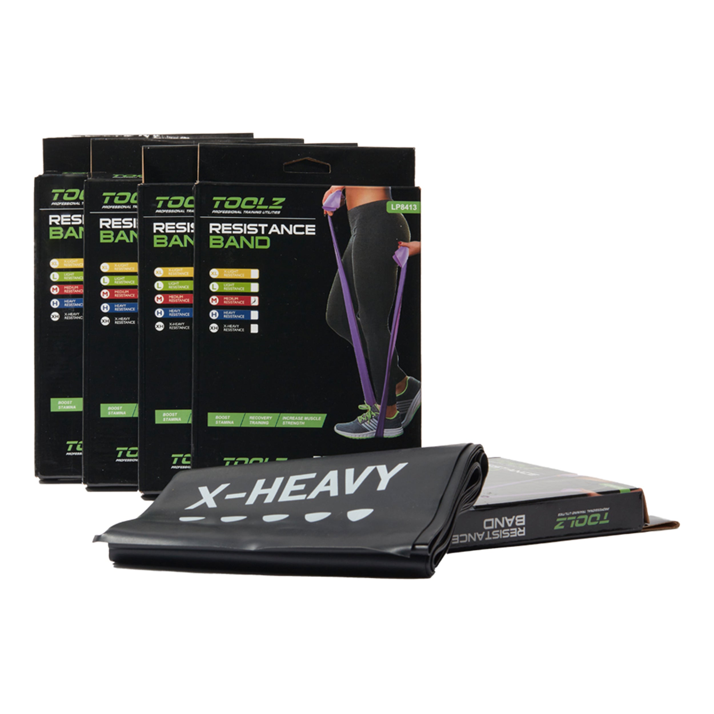 Toolz Terra Band - Xh (extra Heavy) Bänder Schwarz
