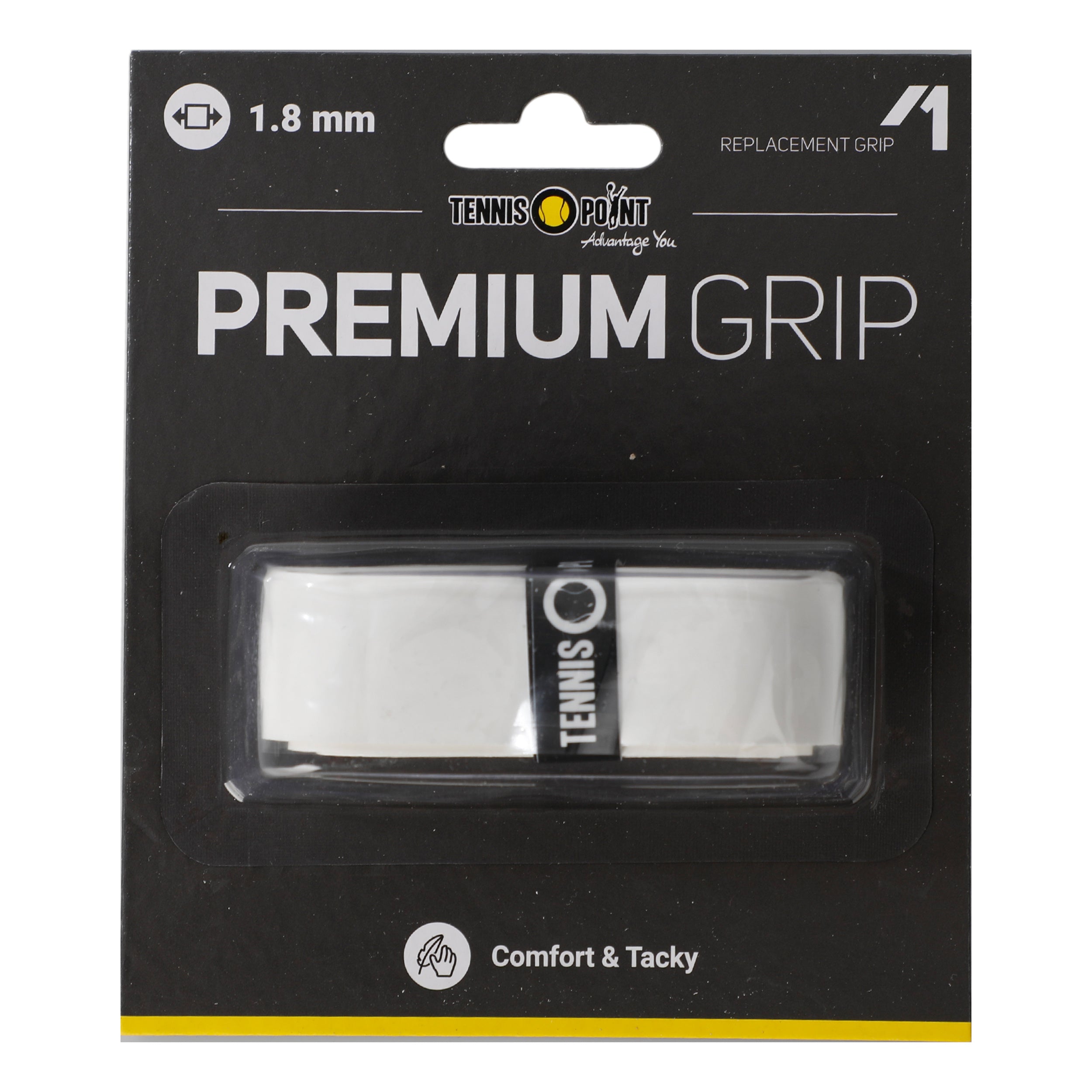 Tennis - Point Premium Grip 1er Pack Weiß