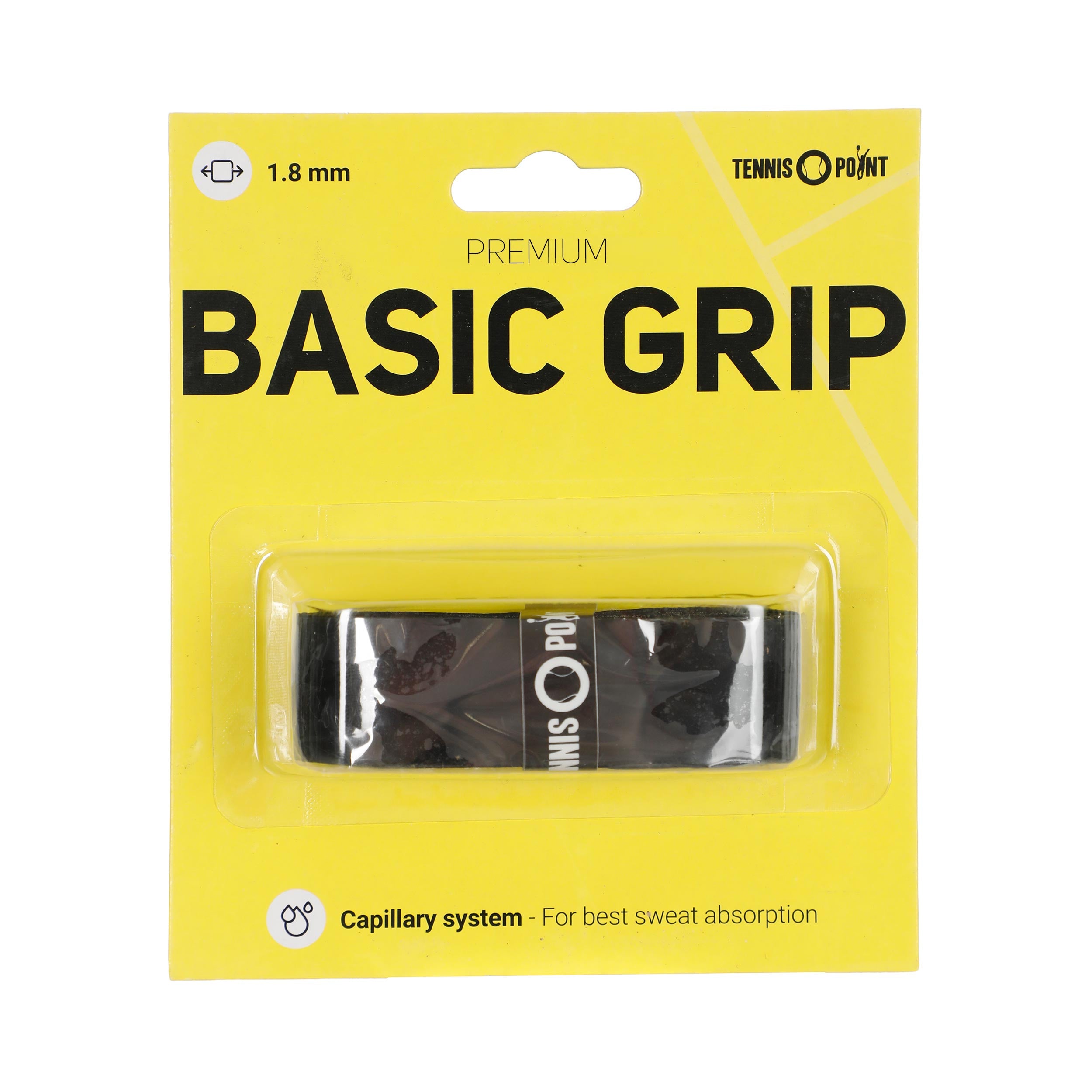 Tennis - Point Premium Grip 1er Pack Schwarz