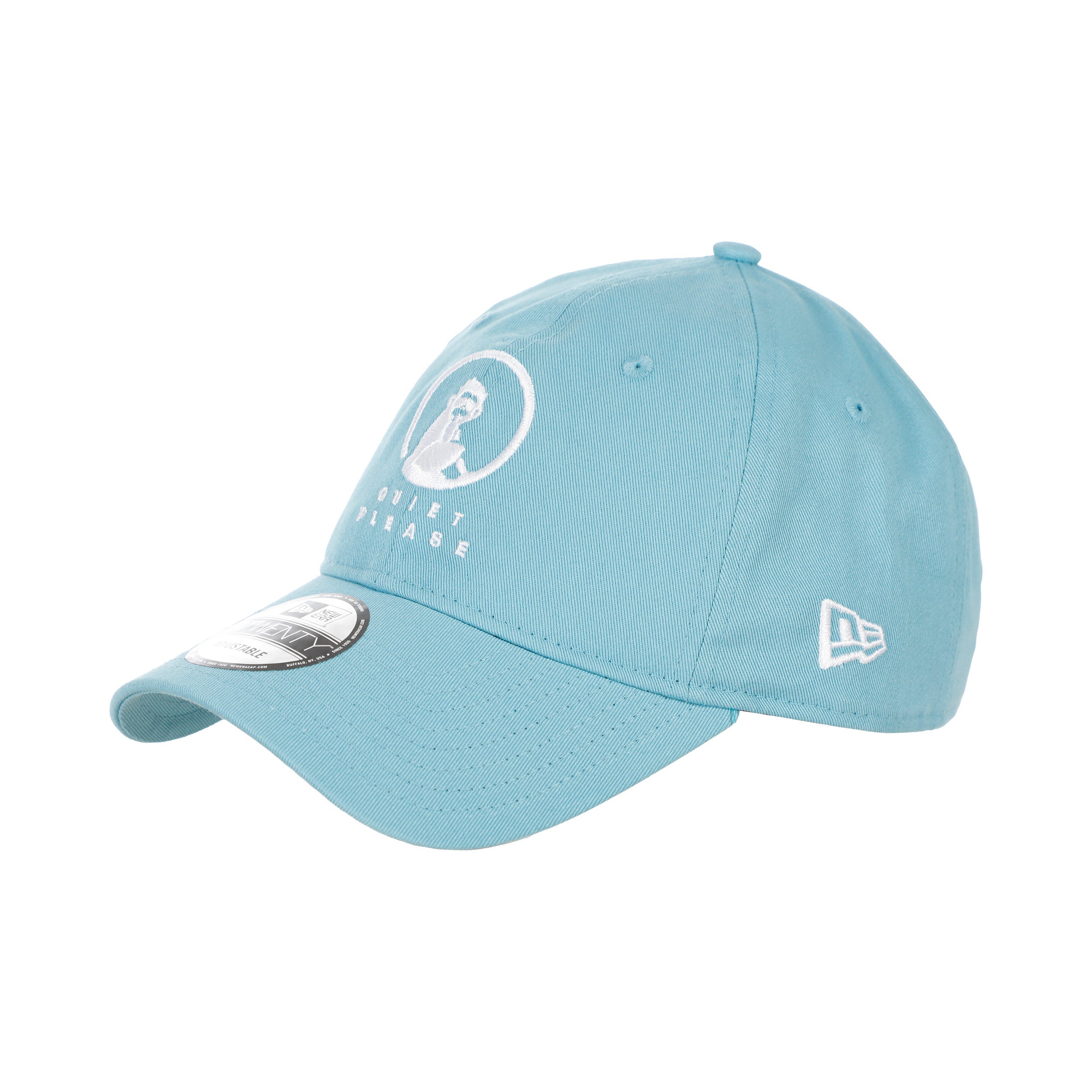 Quiet Please New Era Core 9twenty Cap - Hellblau, Weiß