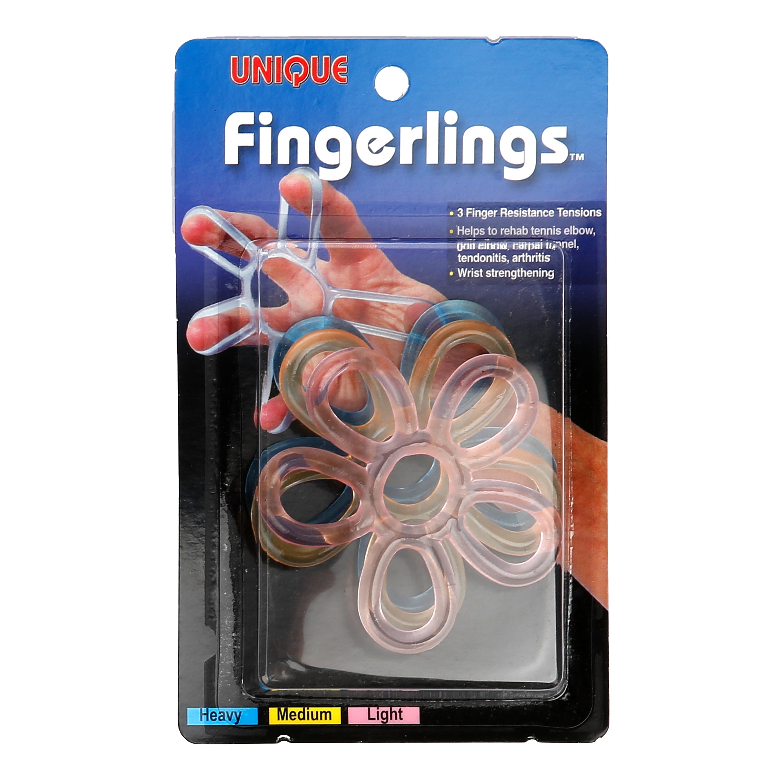Tourna Fingerlings Bandage 3er Pack - Schwarz